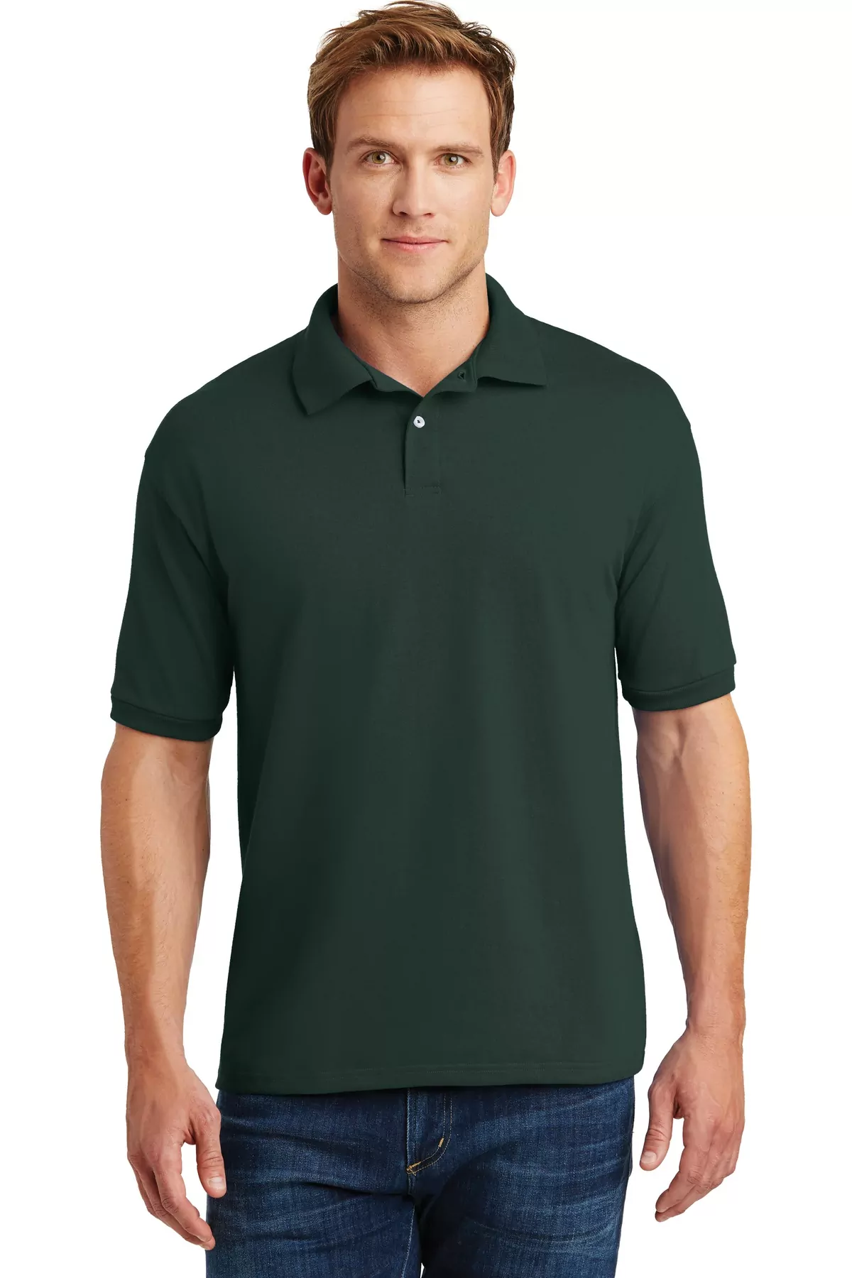 Hanes ® EcoSmart ® - 5.2-Ounce Jersey Knit Sport Shirt. 054X - Image 4
