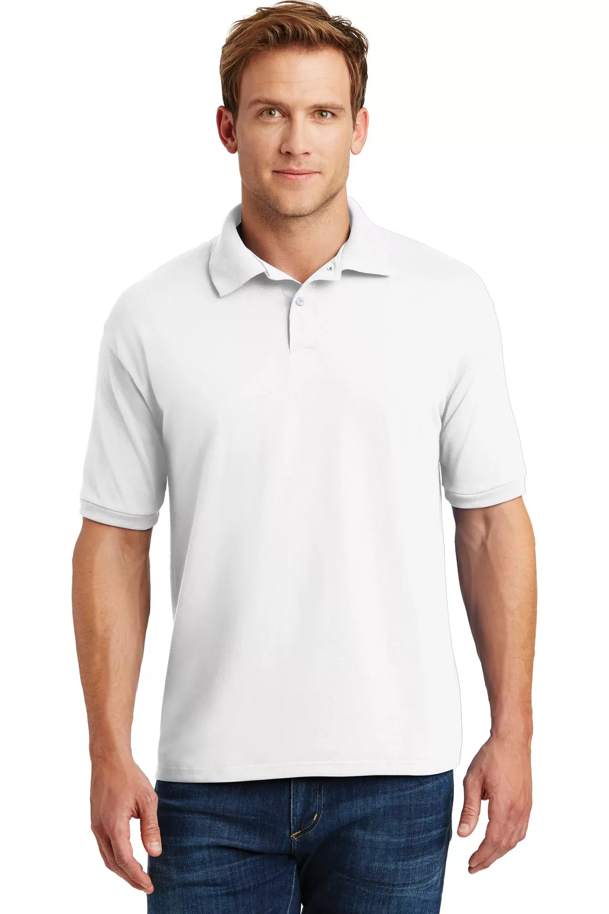 Hanes ® EcoSmart ® - 5.2-Ounce Jersey Knit Sport Shirt. 054X - Image 5