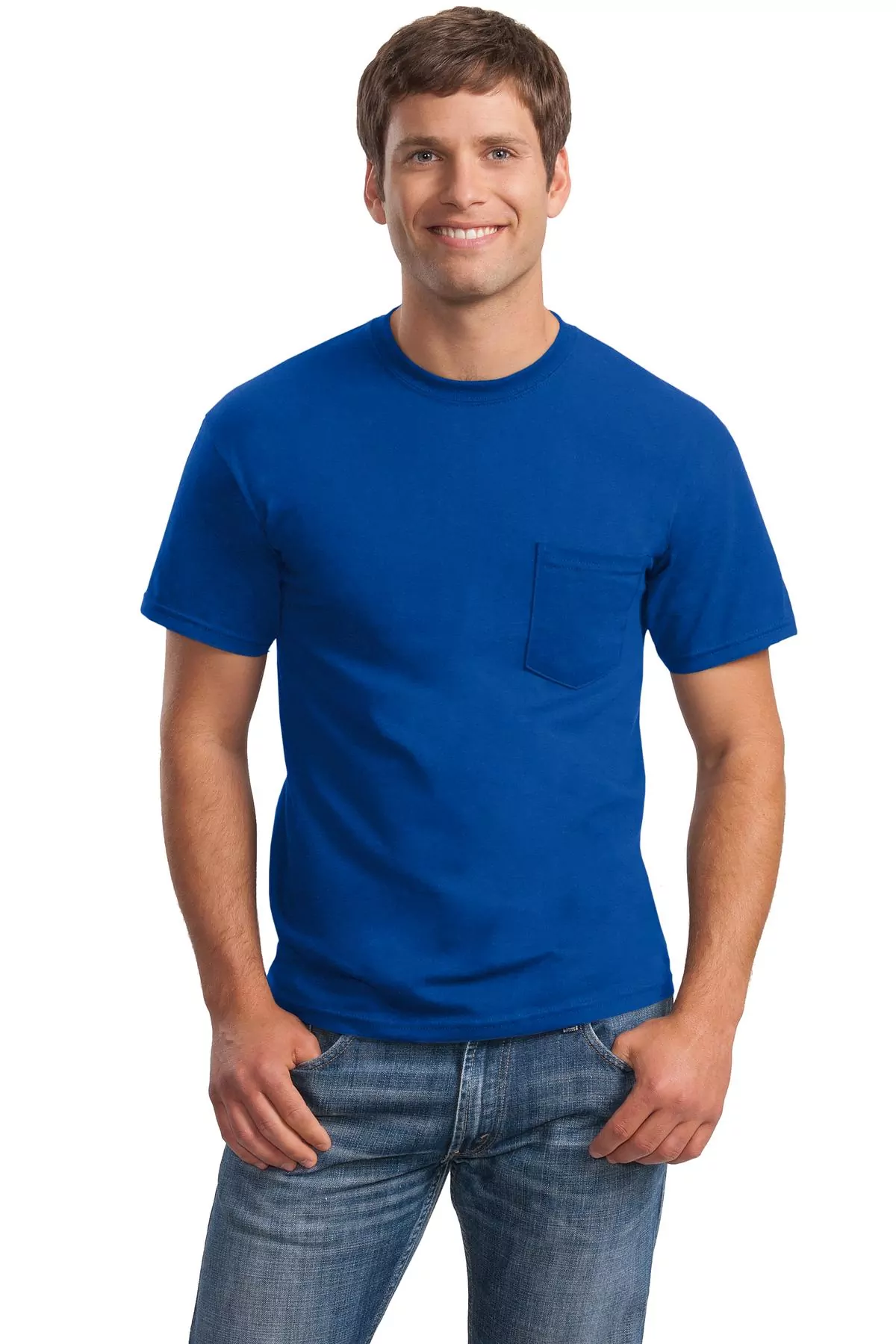 Gildan ® - Ultra Cotton ® 100% Cotton T-Shirt with Pocket. 2300 - Image 3