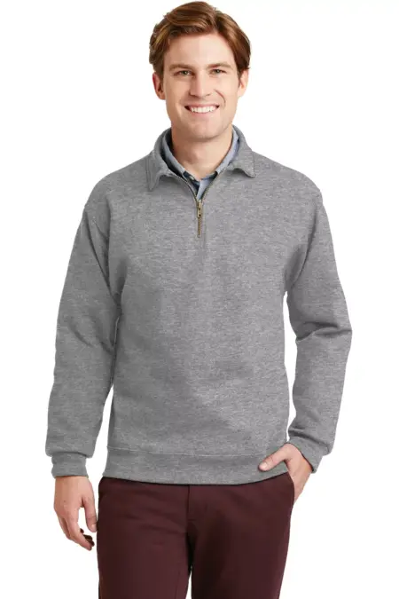 JERZEES ®  SUPER SWEATS ®  NuBlend ®  - 1/4-Zip Sweatshirt with Cadet Collar.  4528M