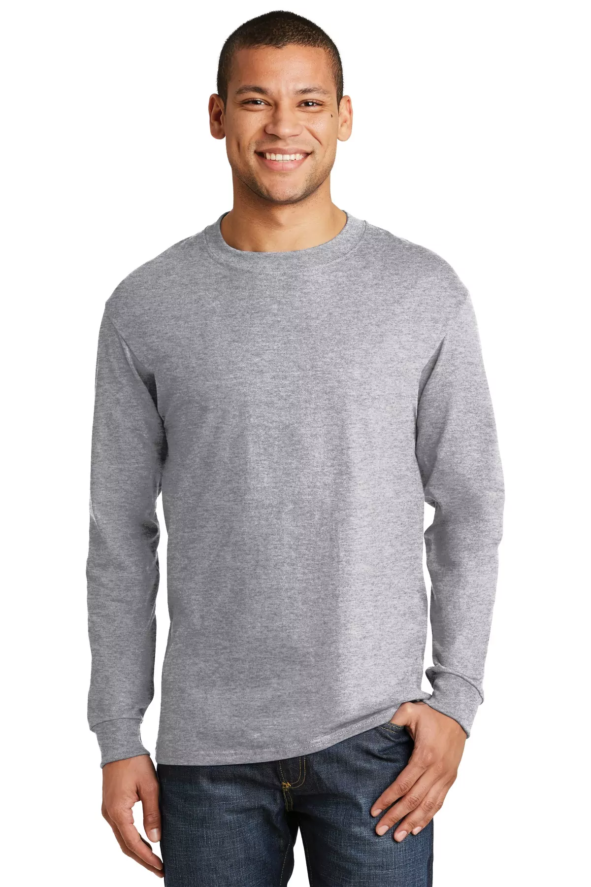 Hanes ® Beefy-T ® - 100% Cotton Long Sleeve T-Shirt. 5186