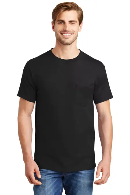 Hanes ®  Beefy-T ®  - 100% Cotton T-Shirt with Pocket. 5190