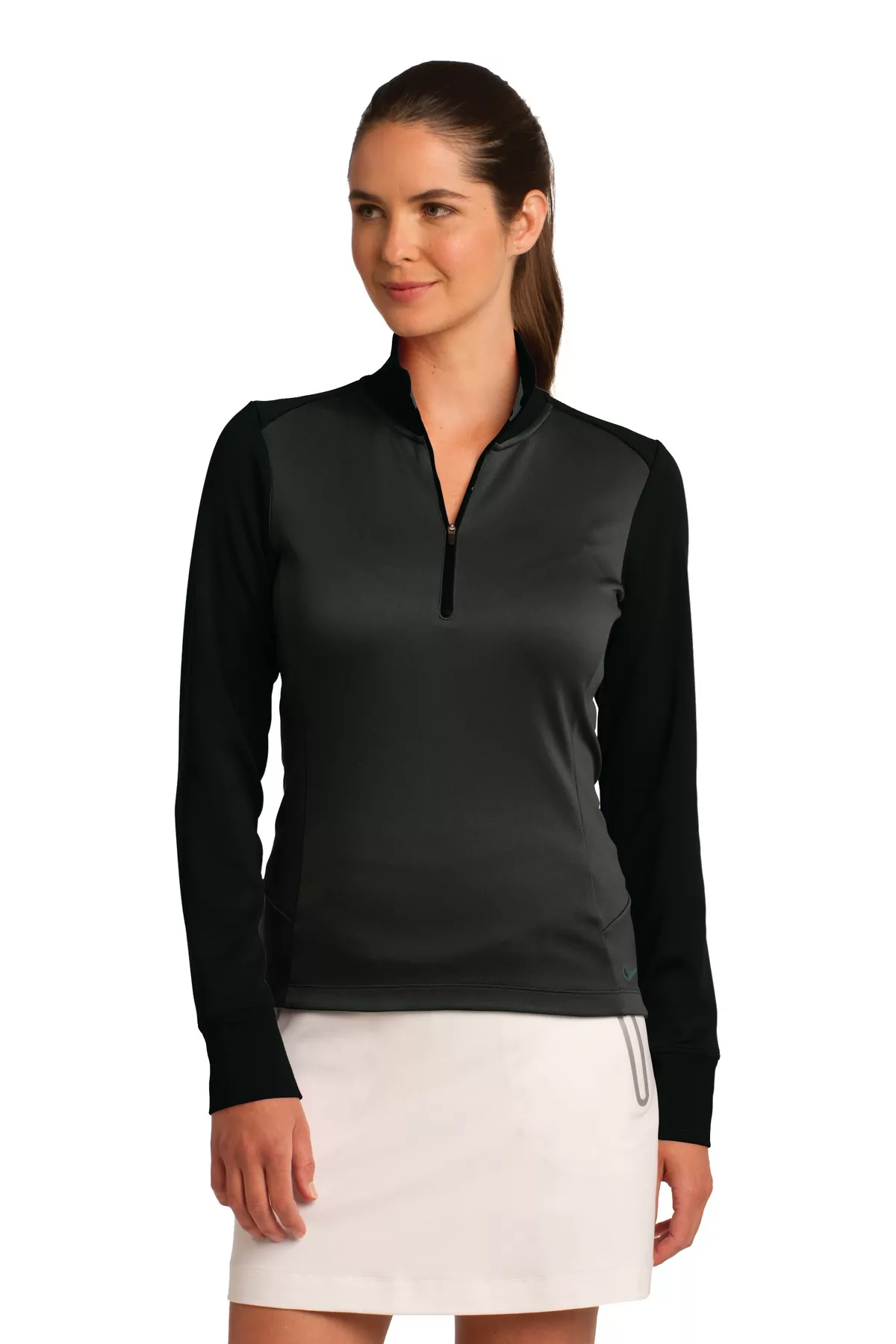 Nike Ladies Dri-FIT 1/2-Zip Cover-Up. 578674 - Image 2