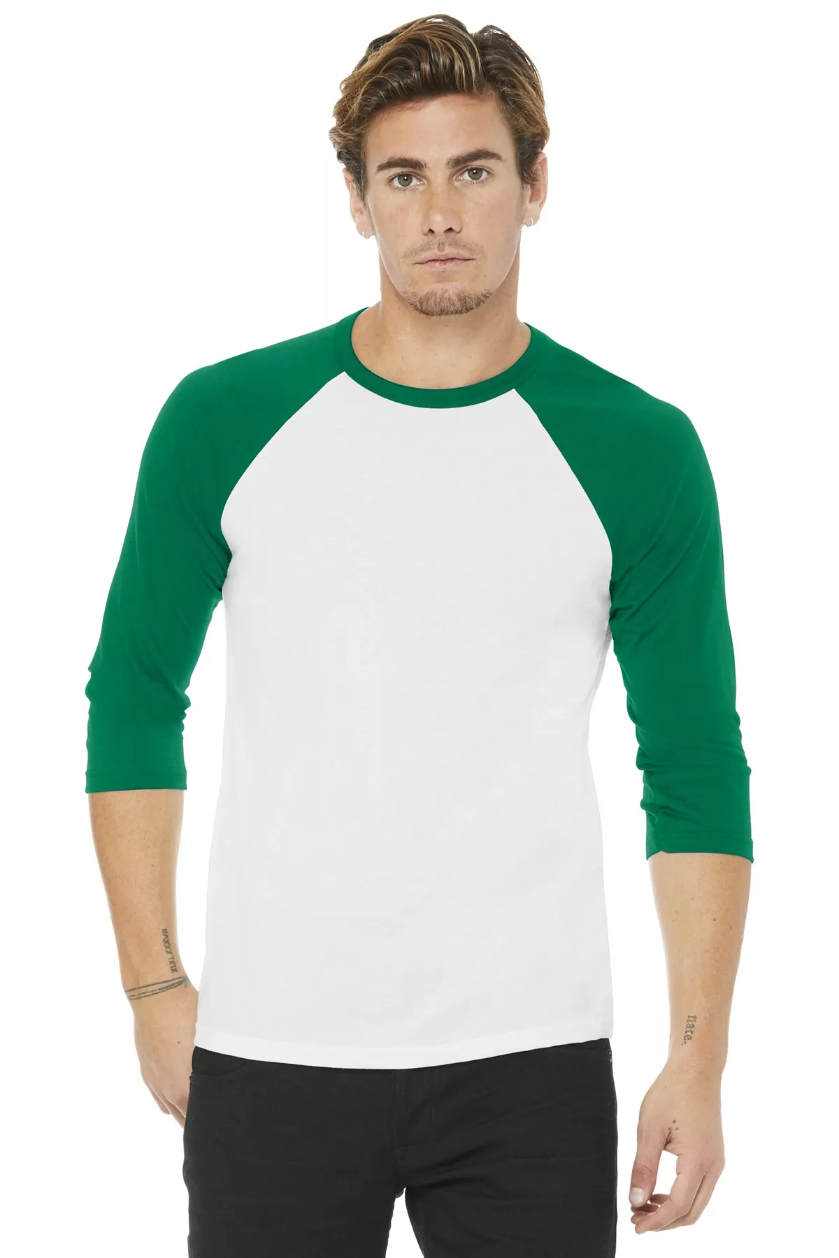 BELLA+CANVAS Unisex 3/4-Sleeve Baseball Tee. BC3200 - Image 4