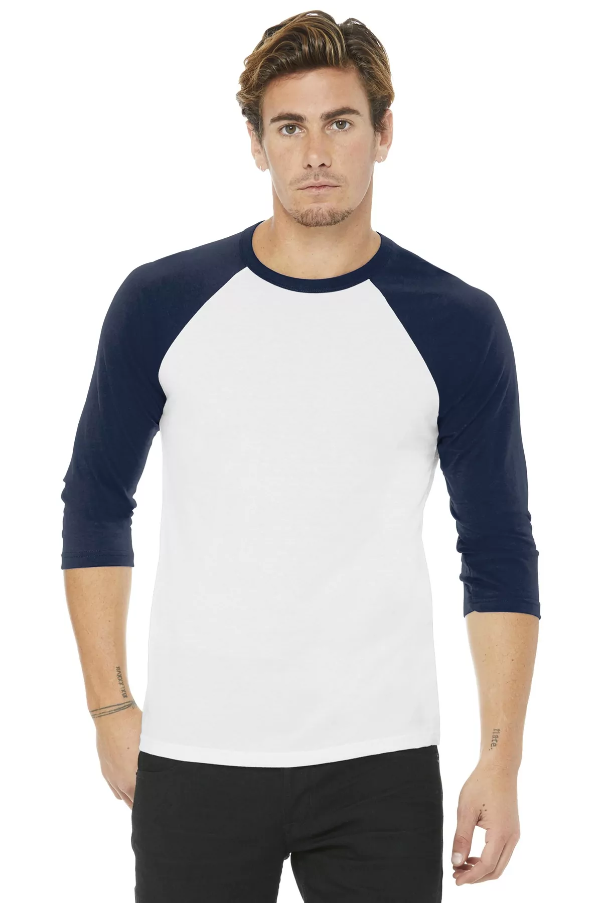 BELLA+CANVAS Unisex 3/4-Sleeve Baseball Tee. BC3200 - Image 13