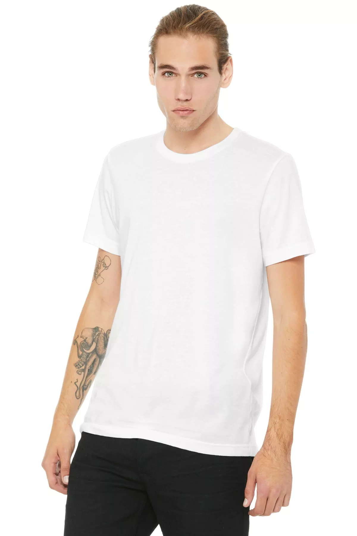BELLA+CANVAS Unisex Poly-Cotton Short Sleeve Tee. BC3650 - Image 2