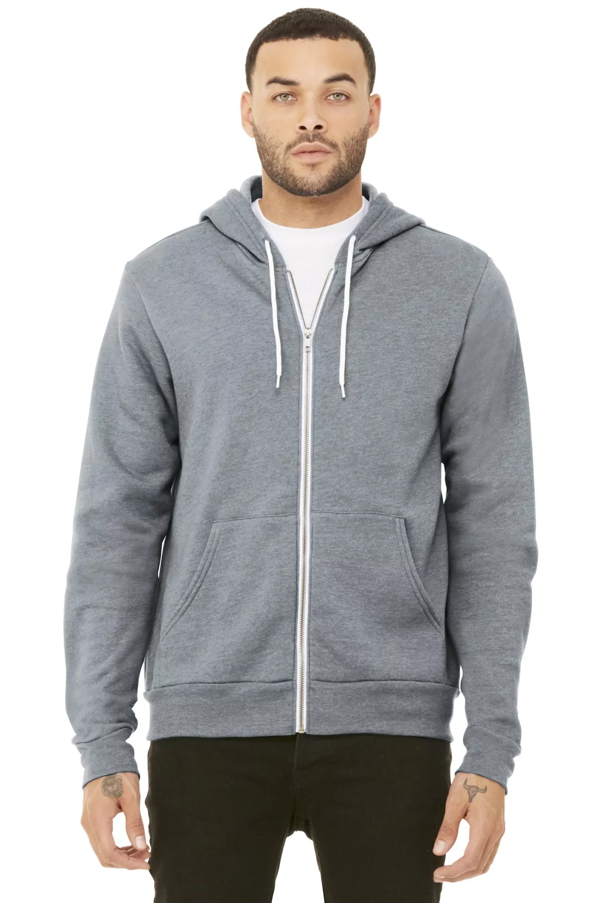 BELLA+CANVAS Unisex Sponge Fleece Full-Zip Hoodie. BC3739 - Image 6