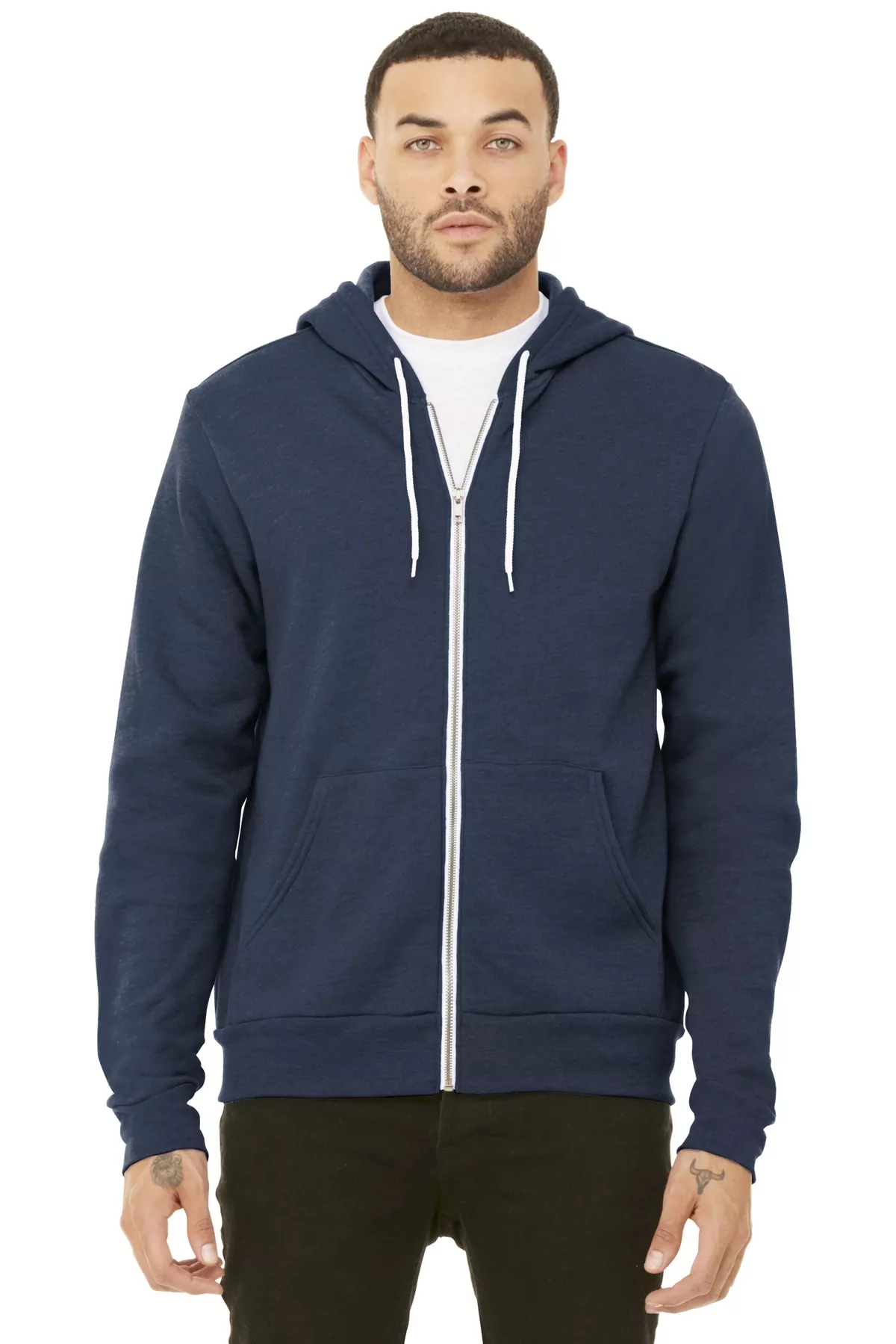 BELLA+CANVAS Unisex Sponge Fleece Full-Zip Hoodie. BC3739 - Image 9