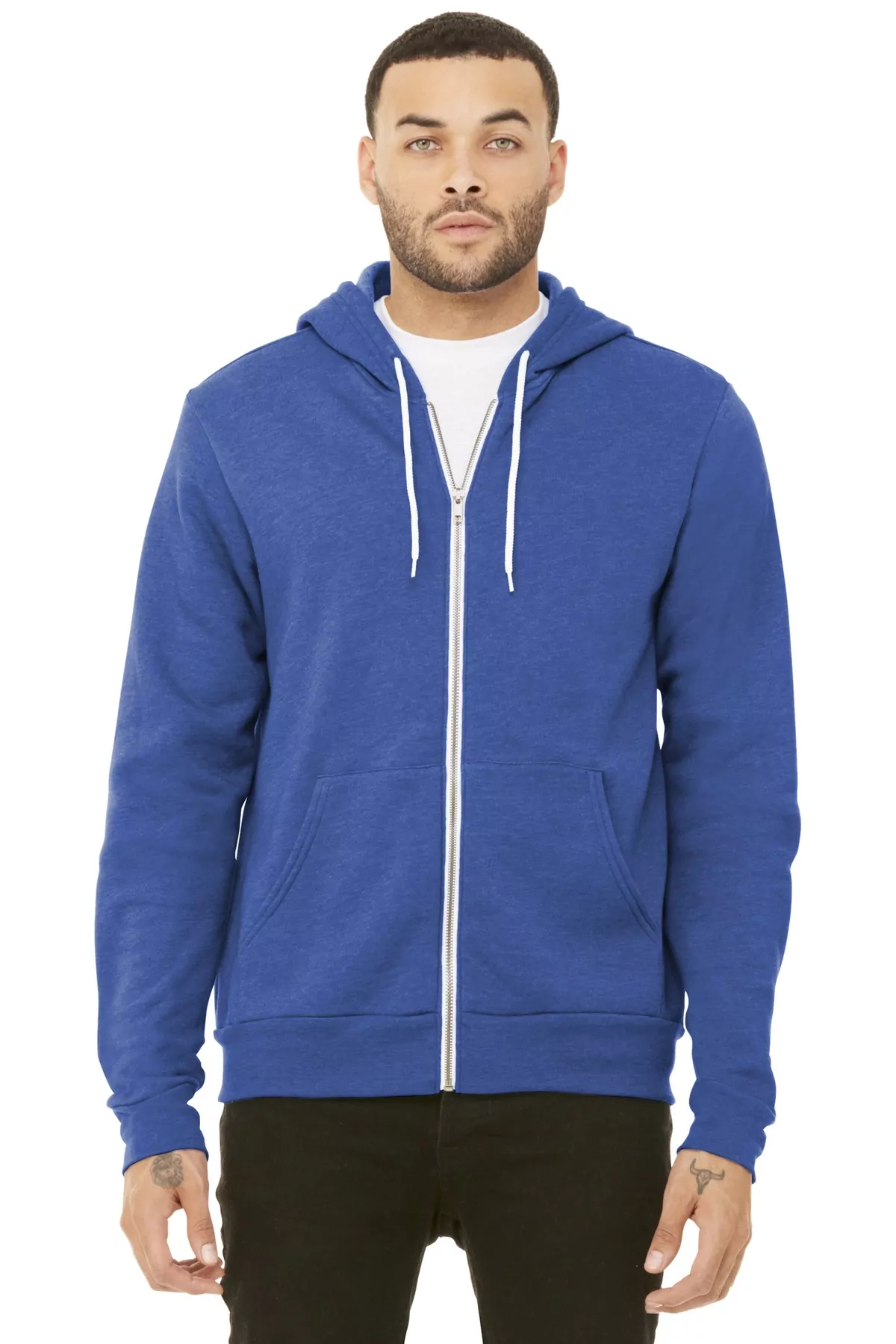 BELLA+CANVAS Unisex Sponge Fleece Full-Zip Hoodie. BC3739 - Image 2