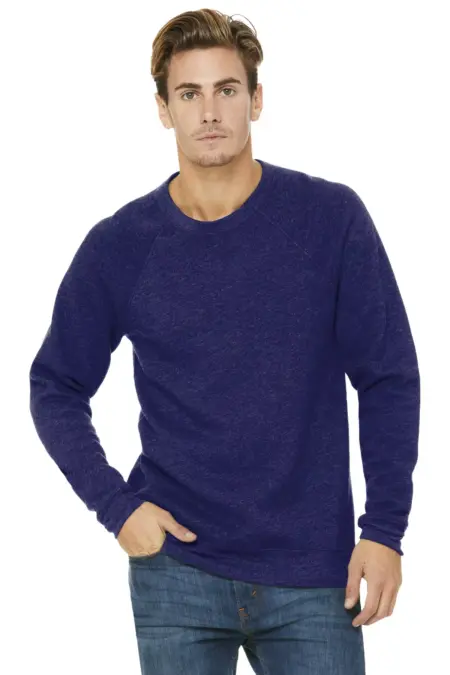 BELLA+CANVAS Unisex Sponge Fleece Raglan Sweatshirt. BC3901