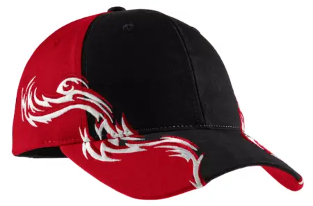 Port Authority ®  Colorblock Racing Cap with Flames.  C859