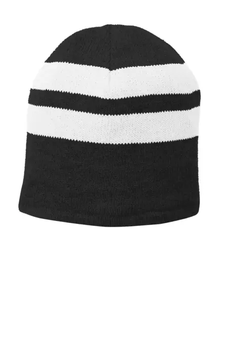 Port & Company ®  Fleece-Lined Striped Beanie Cap. C922