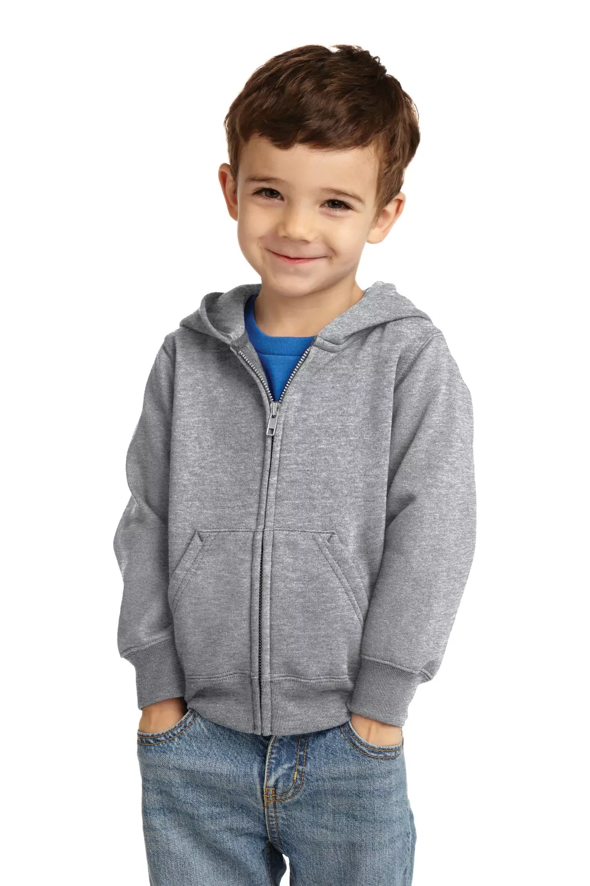 Port & Company ® Toddler Core Fleece Full-Zip Hooded Sweatshirt. CAR78TZH
