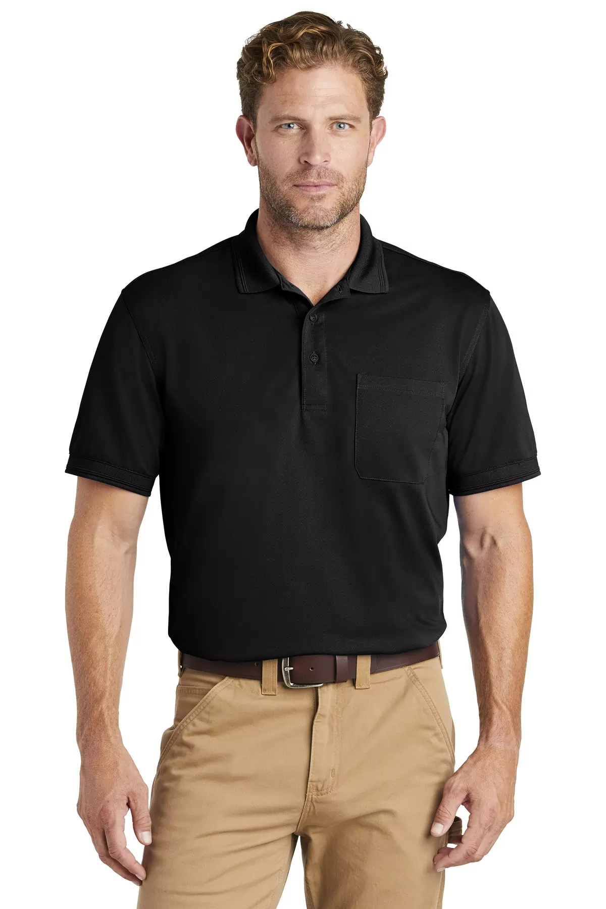 CornerStone ® Industrial Snag-Proof Pique Pocket Polo. CS4020P - Image 3