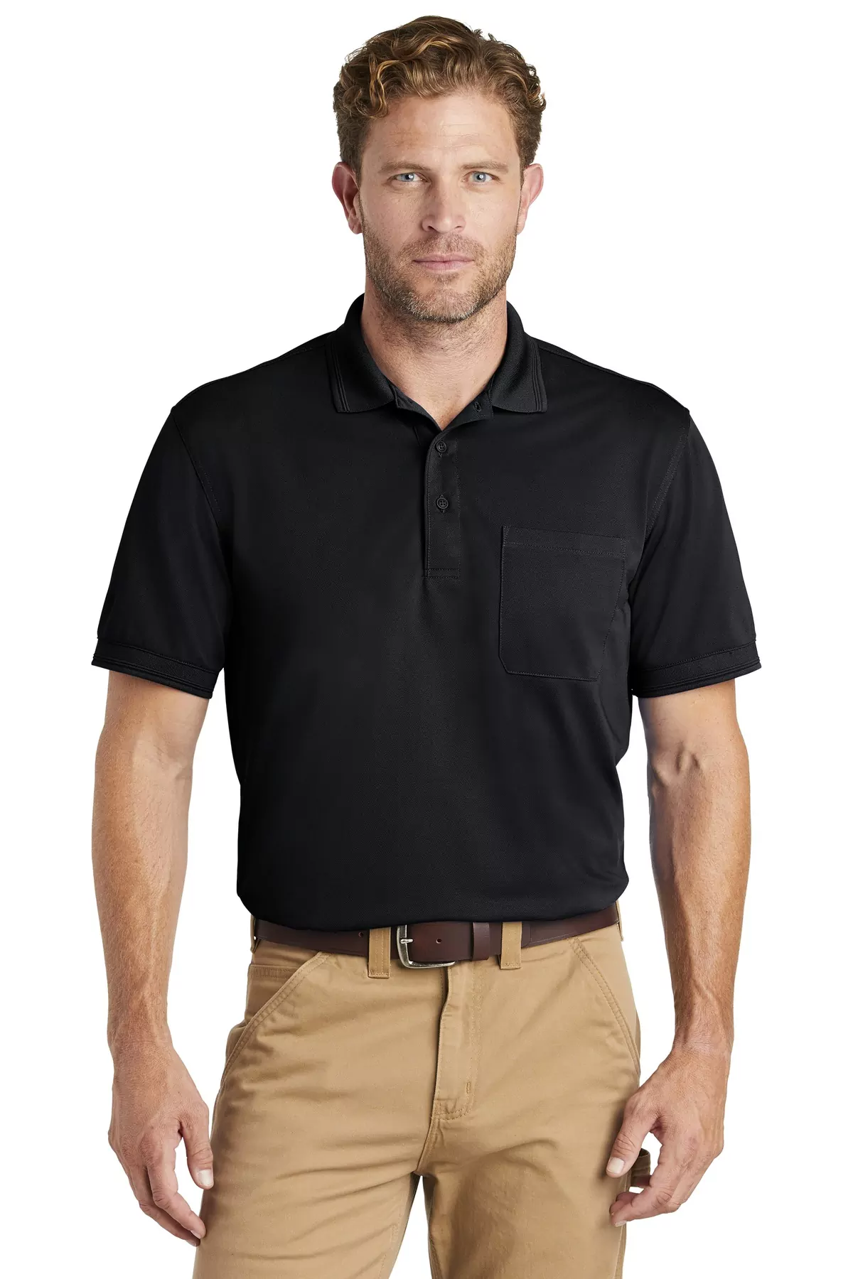 CornerStone ® Industrial Snag-Proof Pique Pocket Polo. CS4020P - Image 2