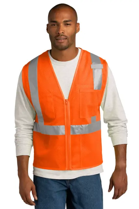 CornerStone  ®  ANSI 107 Class 2 Mesh Zippered Vest. CSV102