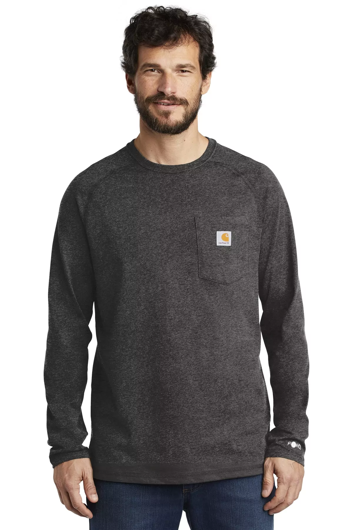 Carhartt Force ® Cotton Delmont Long Sleeve T-Shirt. CT100393 - Image 2