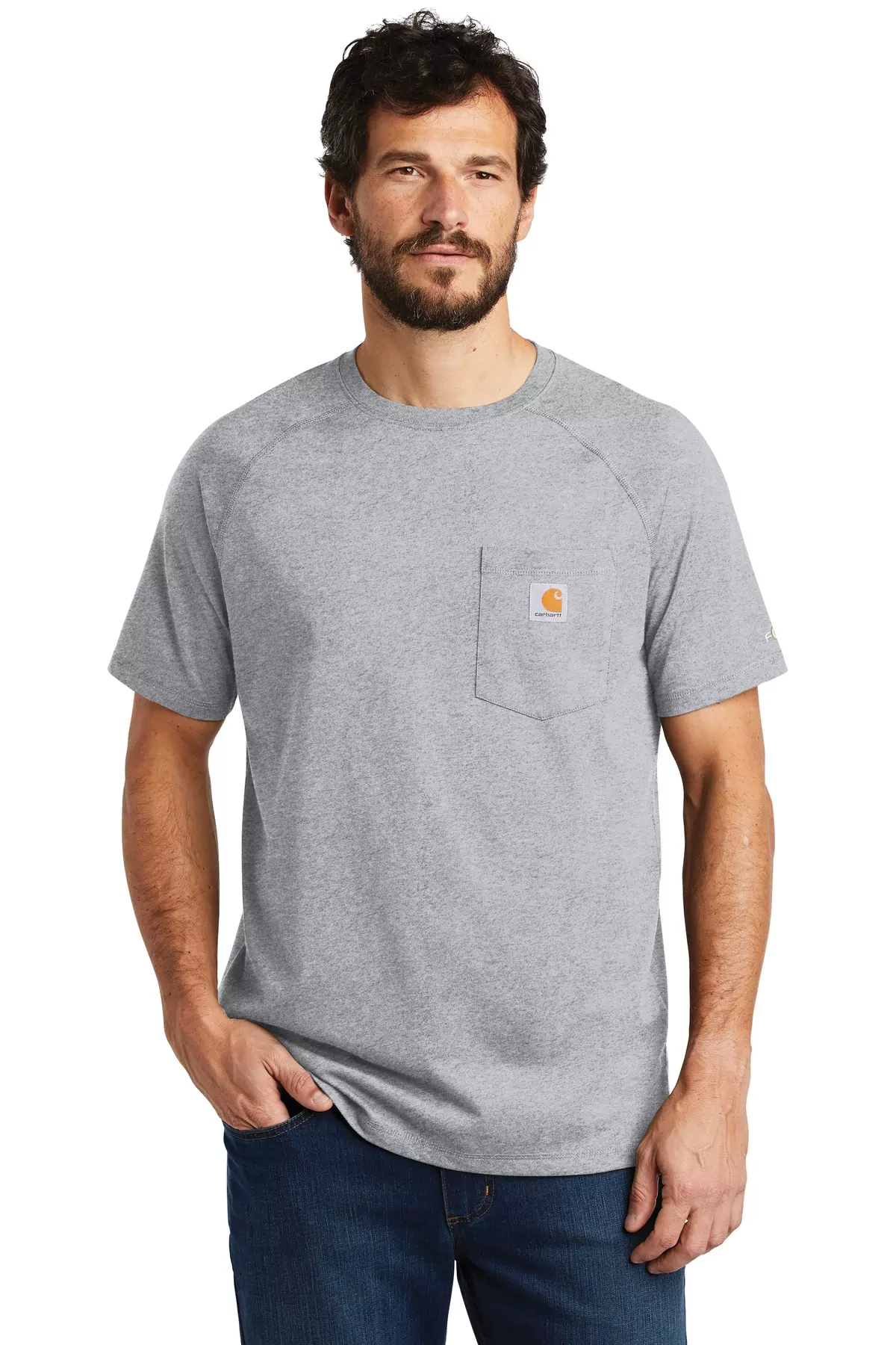 Carhartt Force ® Cotton Delmont Short Sleeve T-Shirt. CT100410 - Image 4
