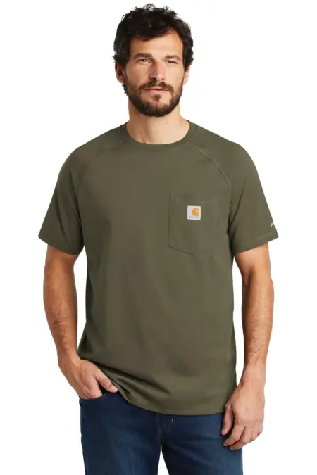 Carhartt Force  ®  Cotton Delmont Short Sleeve T-Shirt. CT100410