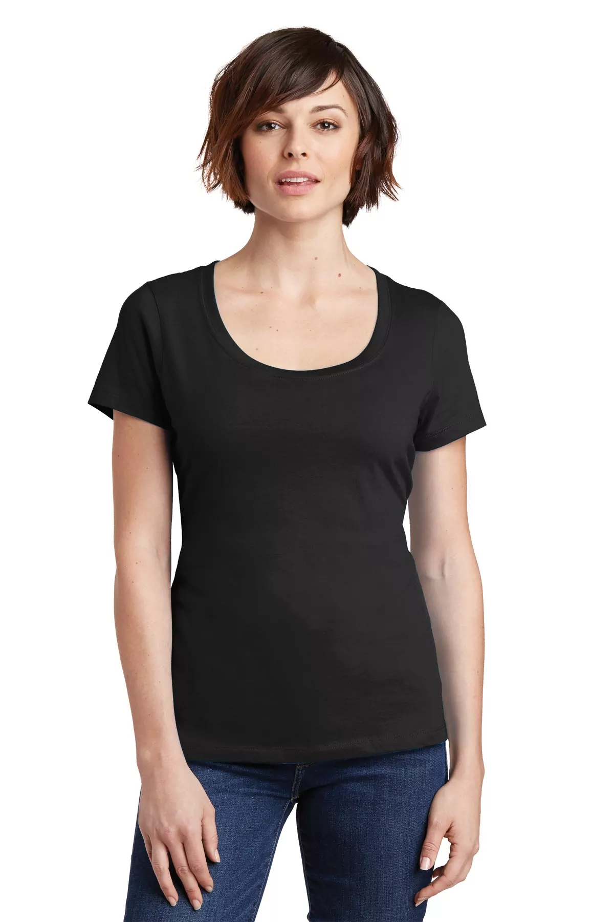District ® Women's Perfect Weight ® Scoop Tee. DM106L