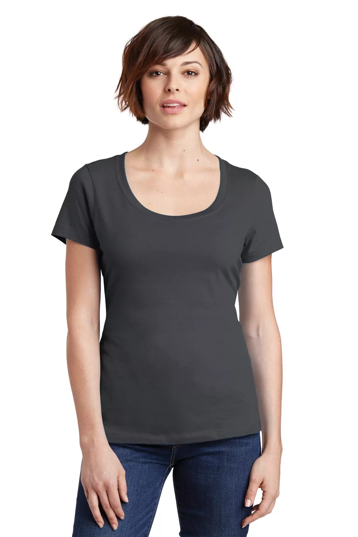 District ® Women's Perfect Weight ® Scoop Tee. DM106L - Image 4