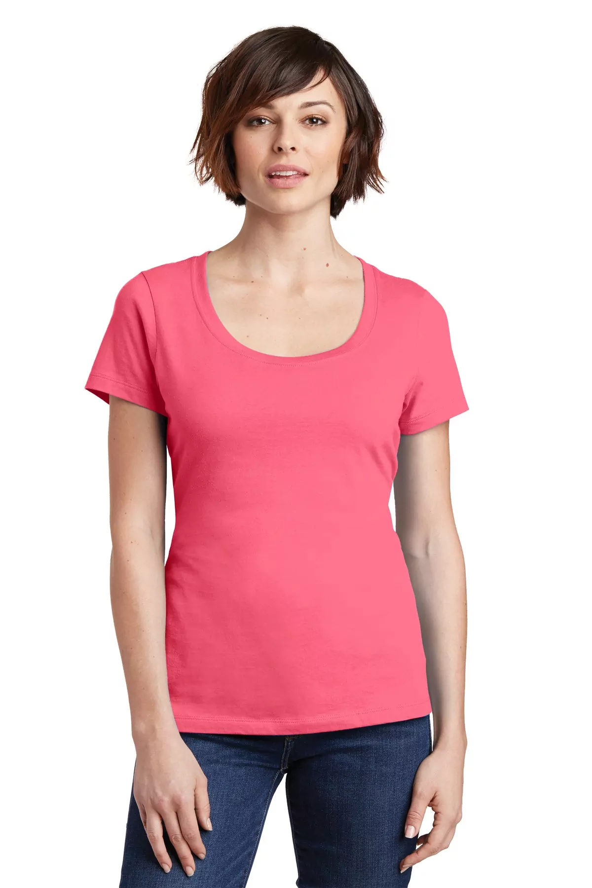 District ® Women's Perfect Weight ® Scoop Tee. DM106L - Image 3