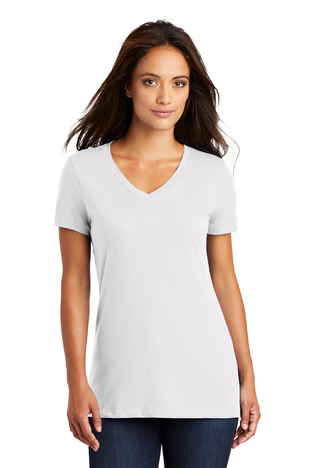 District ® - Women's Perfect Weight ® V-Neck Tee. DM1170L - Image 8