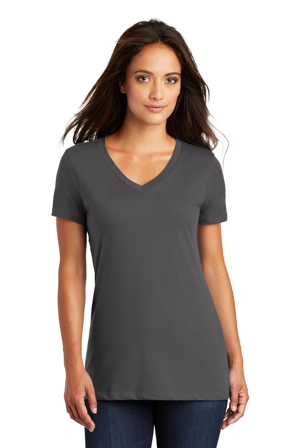 District ® - Women's Perfect Weight ® V-Neck Tee. DM1170L - Image 6
