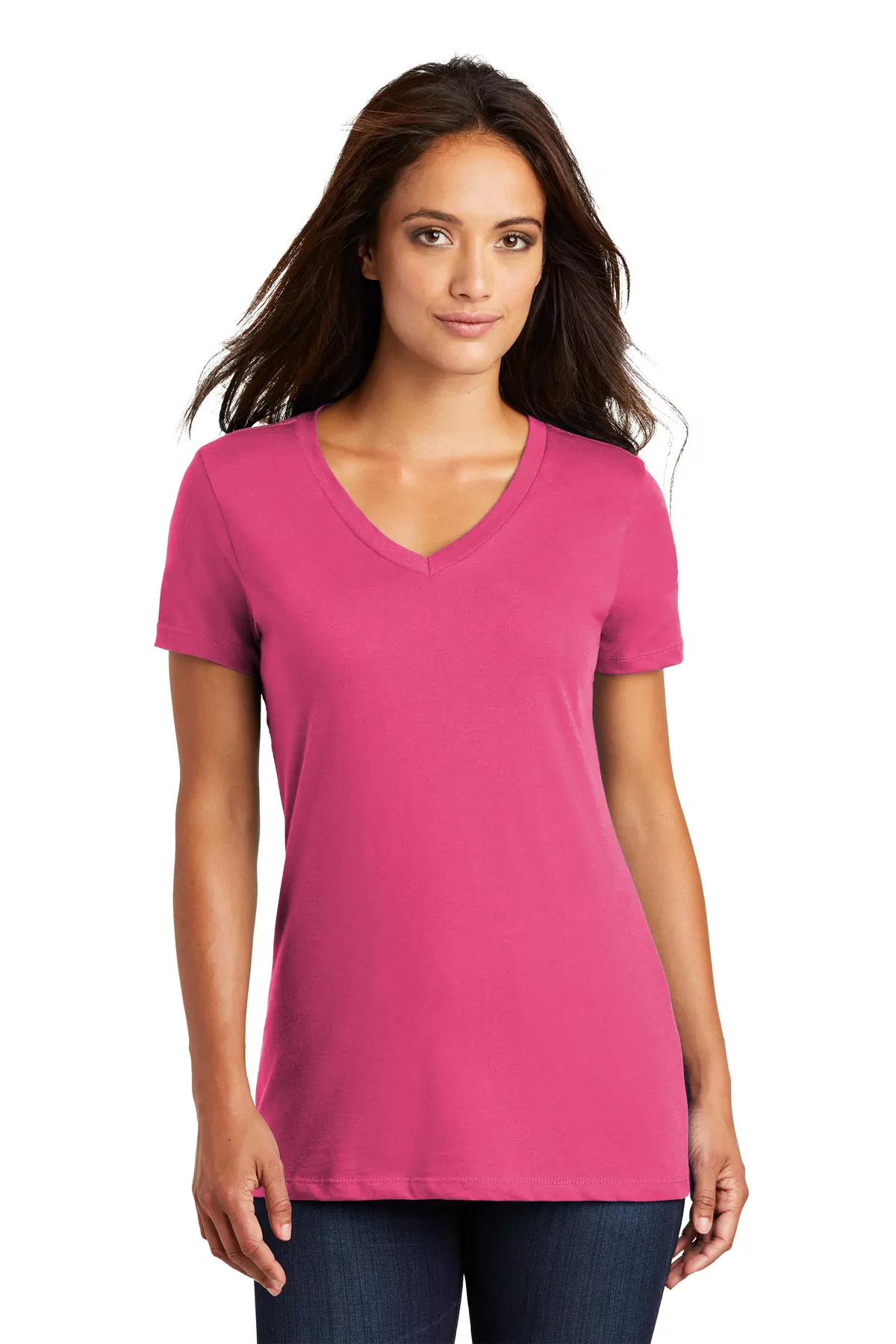 District ® - Women's Perfect Weight ® V-Neck Tee. DM1170L - Image 9