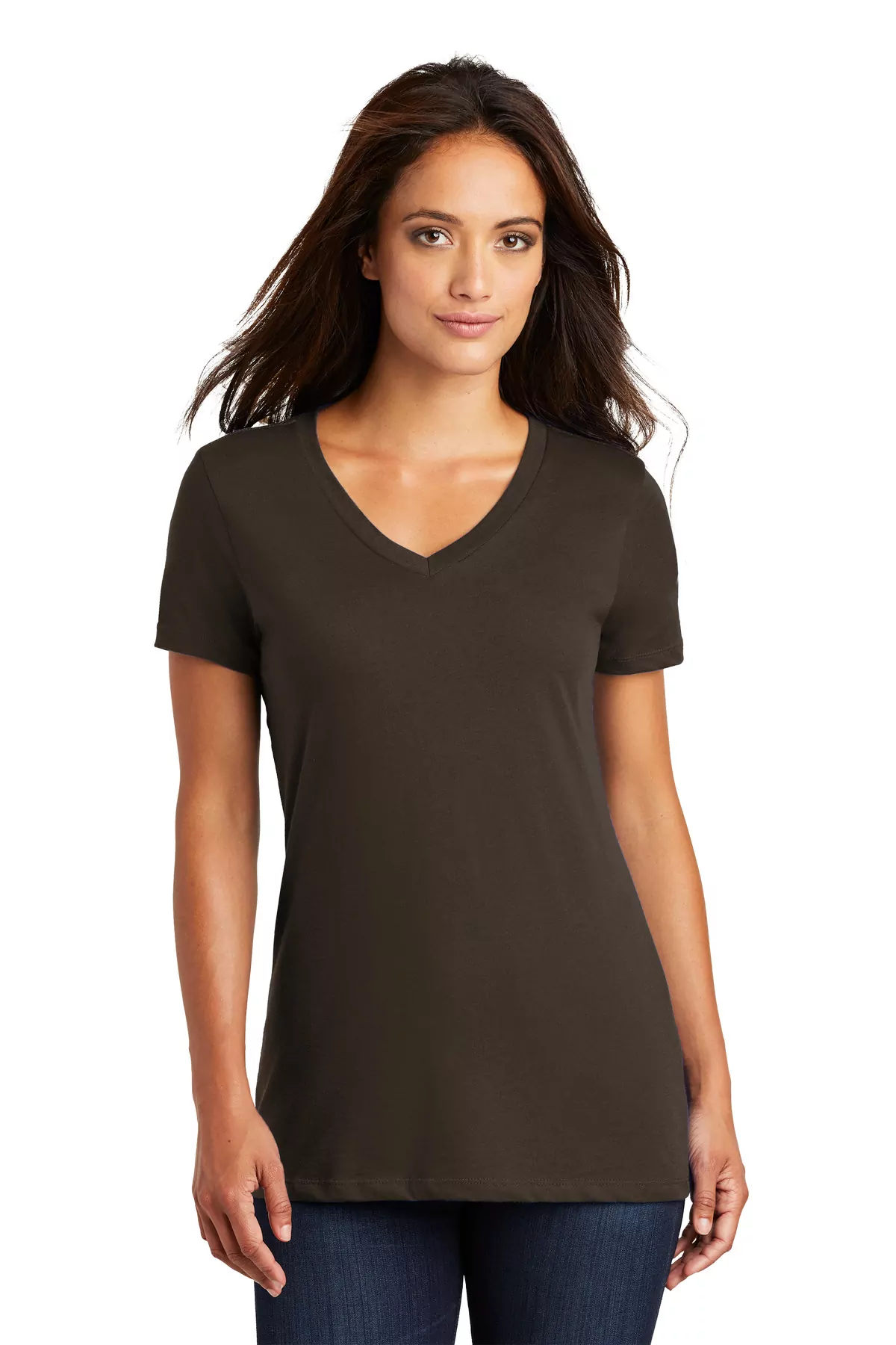 District ® - Women's Perfect Weight ® V-Neck Tee. DM1170L - Image 3
