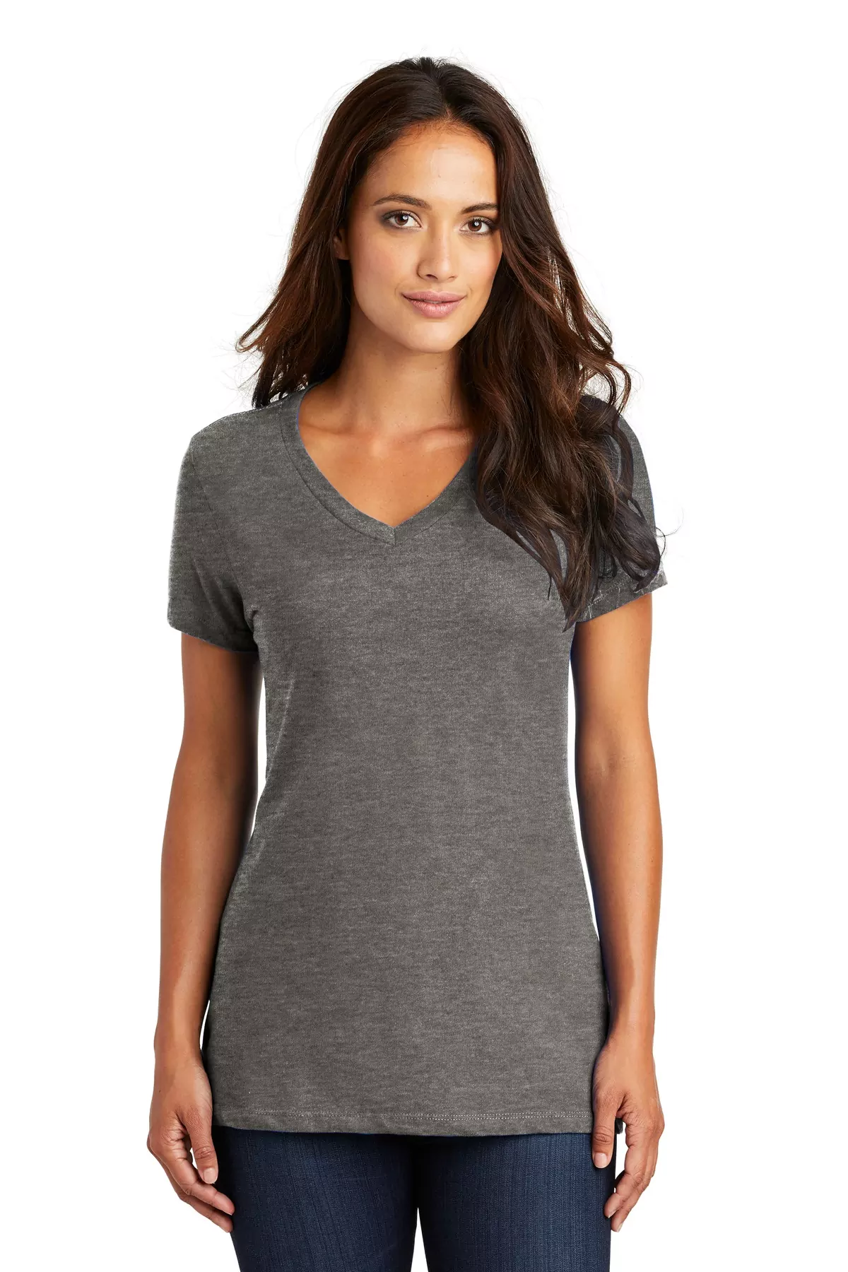 District ® - Women's Perfect Weight ® V-Neck Tee. DM1170L - Image 7