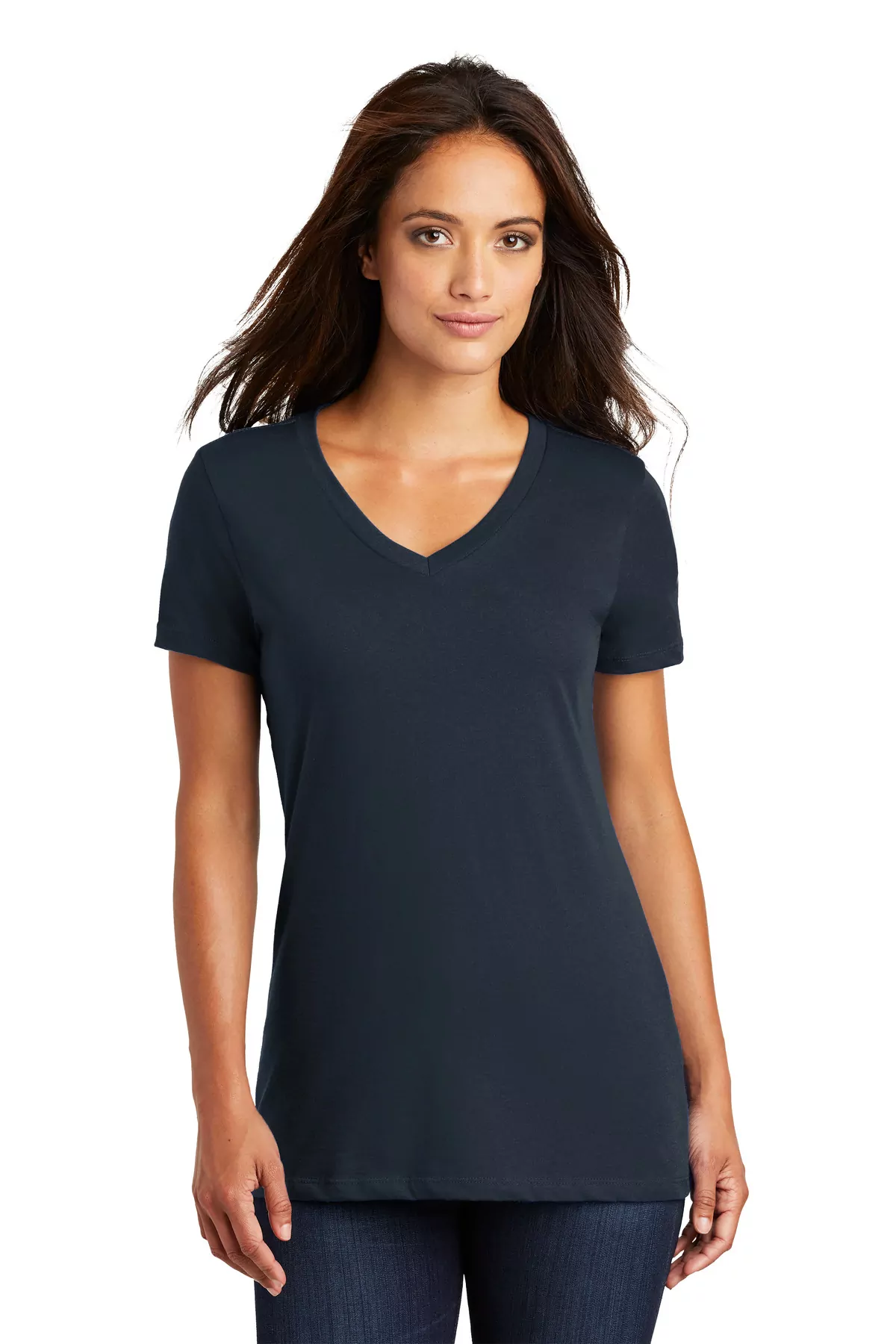 District ® - Women's Perfect Weight ® V-Neck Tee. DM1170L - Image 5
