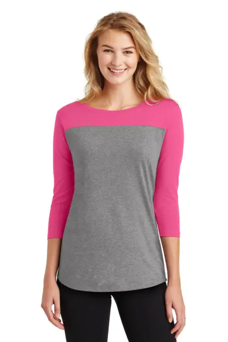 District ®  Women's Rally 3/4-Sleeve Tee. DT2700