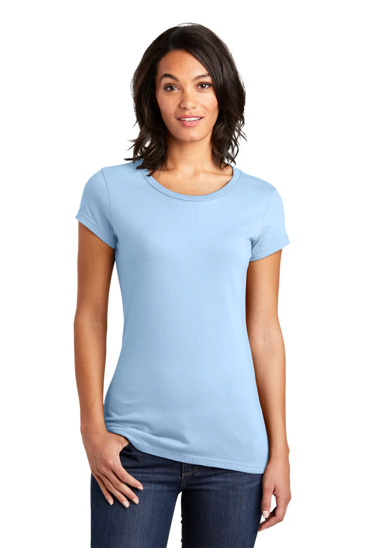 District ® Women's Fitted Very Important Tee ® . DT6001 - Image 2