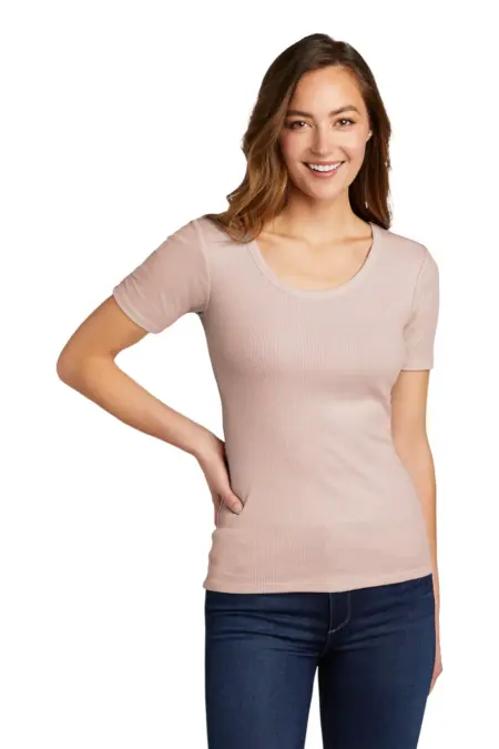 District ®  Women's V.I.T.  Rib Scoop Neck Tee DT6020