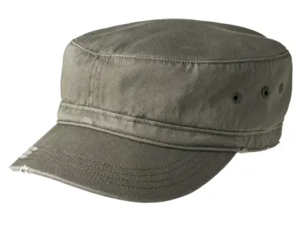 District ®  Distressed Military Hat.  DT605