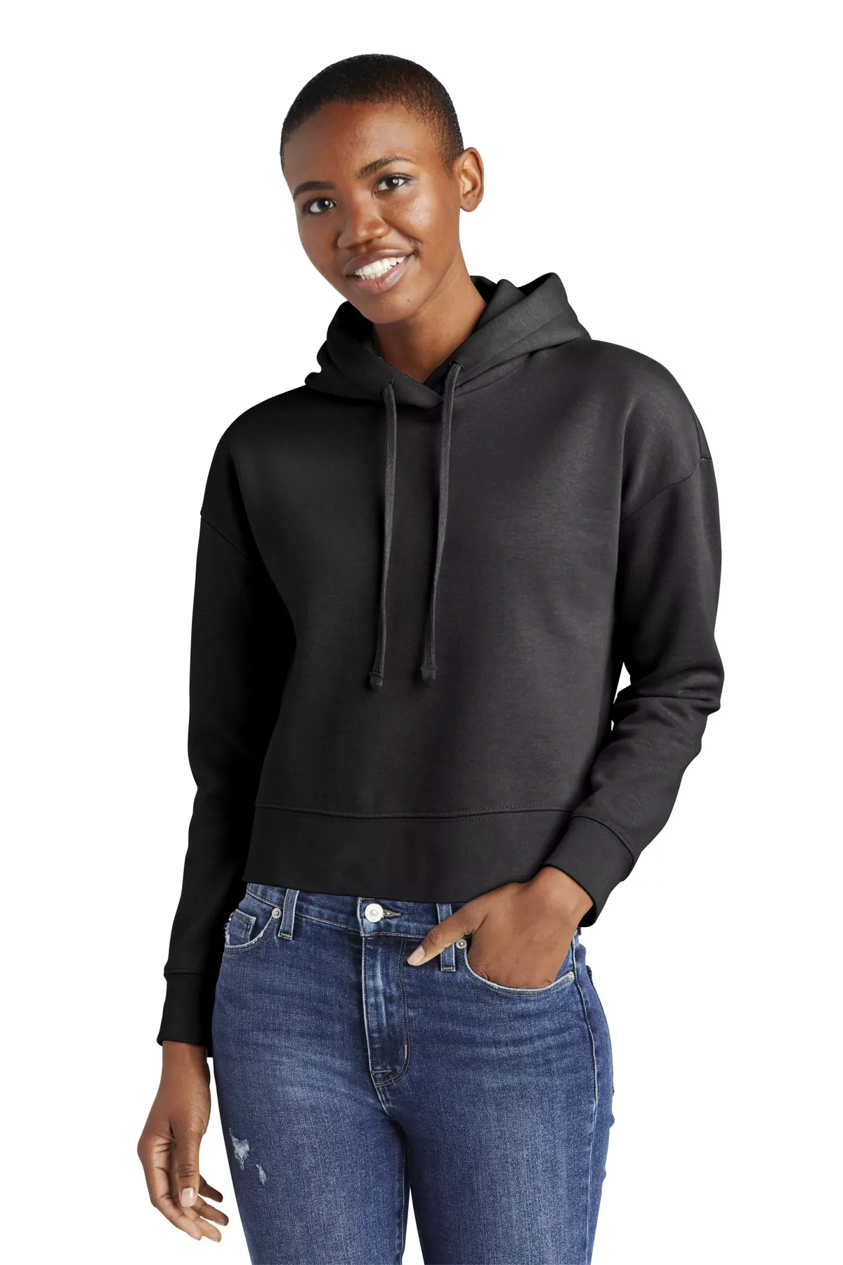 District ® Women's V.I.T. Fleece Hoodie DT6101 - Image 2