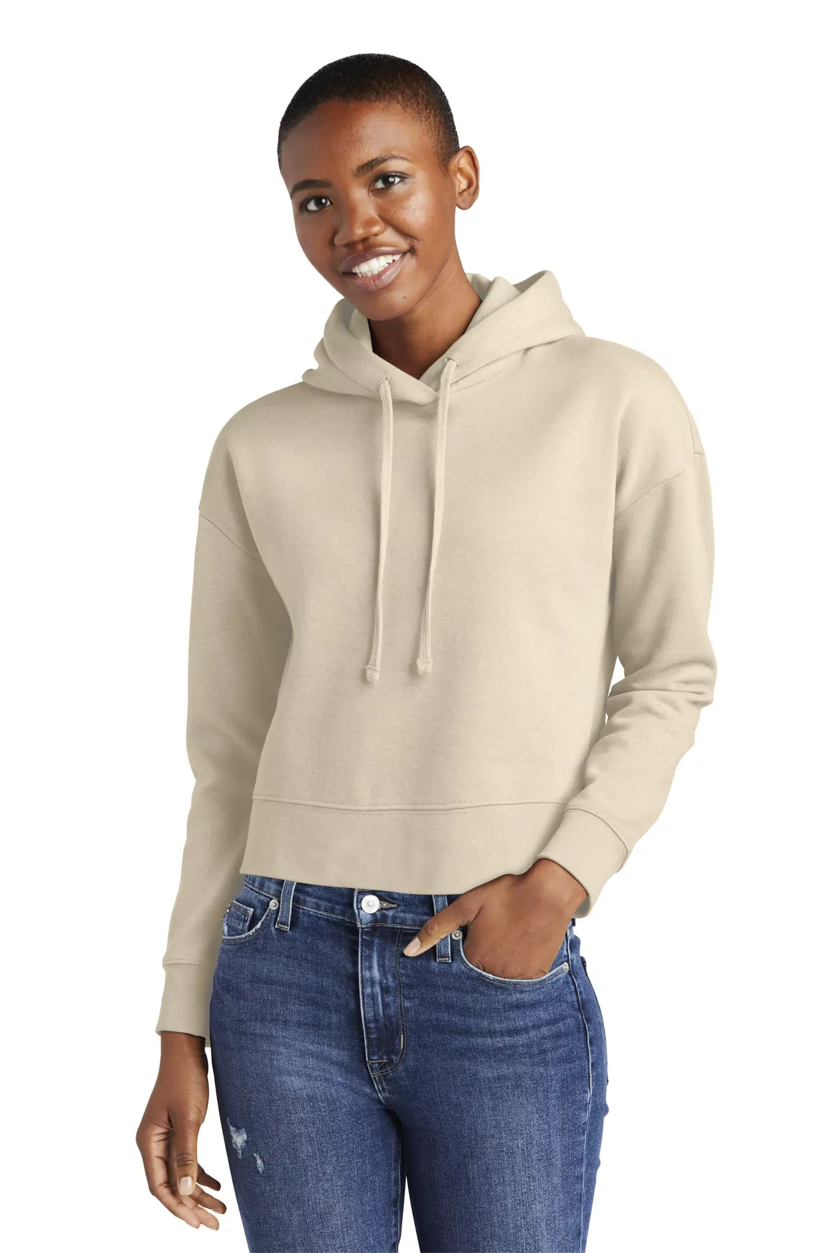District ® Women's V.I.T. Fleece Hoodie DT6101 - Image 3