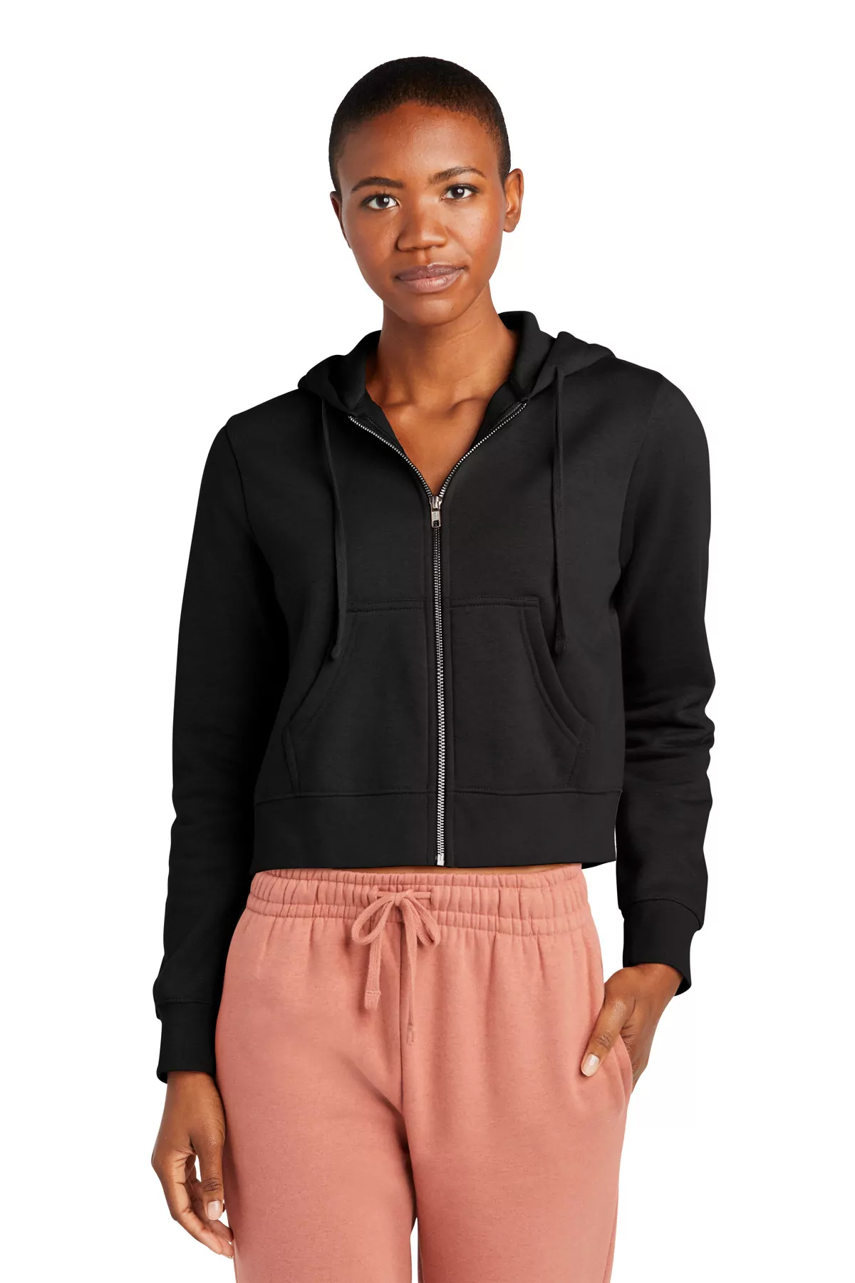 District ® Women's V.I.T. Fleece Full-Zip Hoodie DT6103 - Image 2