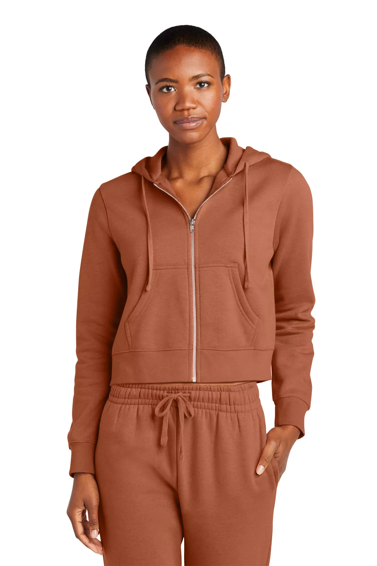 District ® Women's V.I.T. Fleece Full-Zip Hoodie DT6103 - Image 4