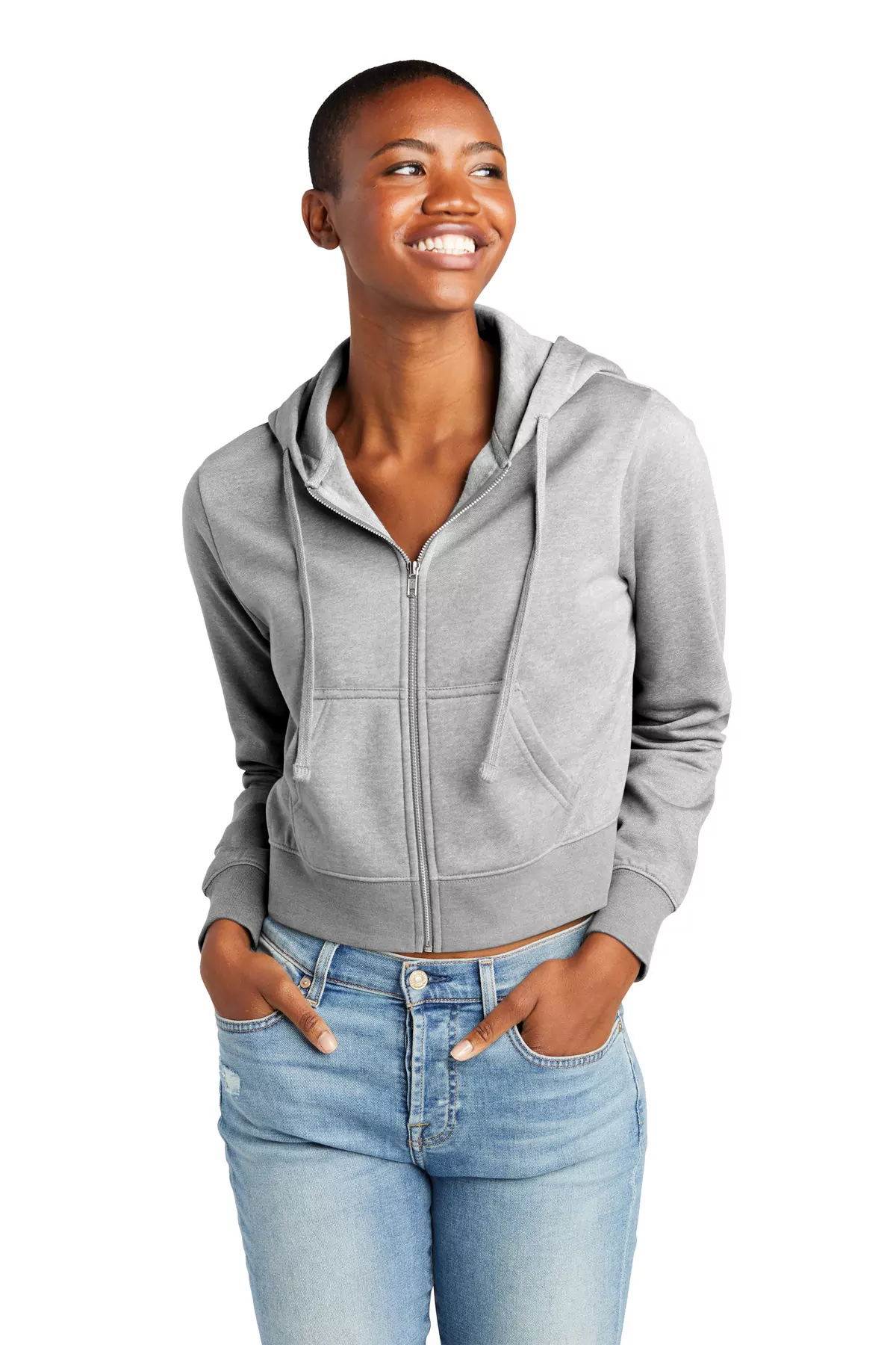 District ® Women's V.I.T. Fleece Full-Zip Hoodie DT6103