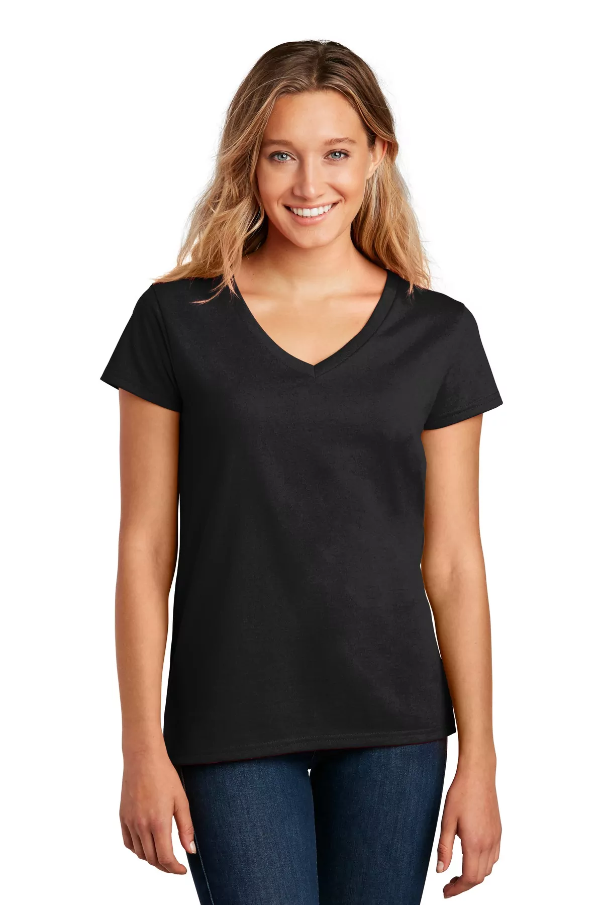 District ® Women's Re-Tee V-Neck DT8001 - Image 6