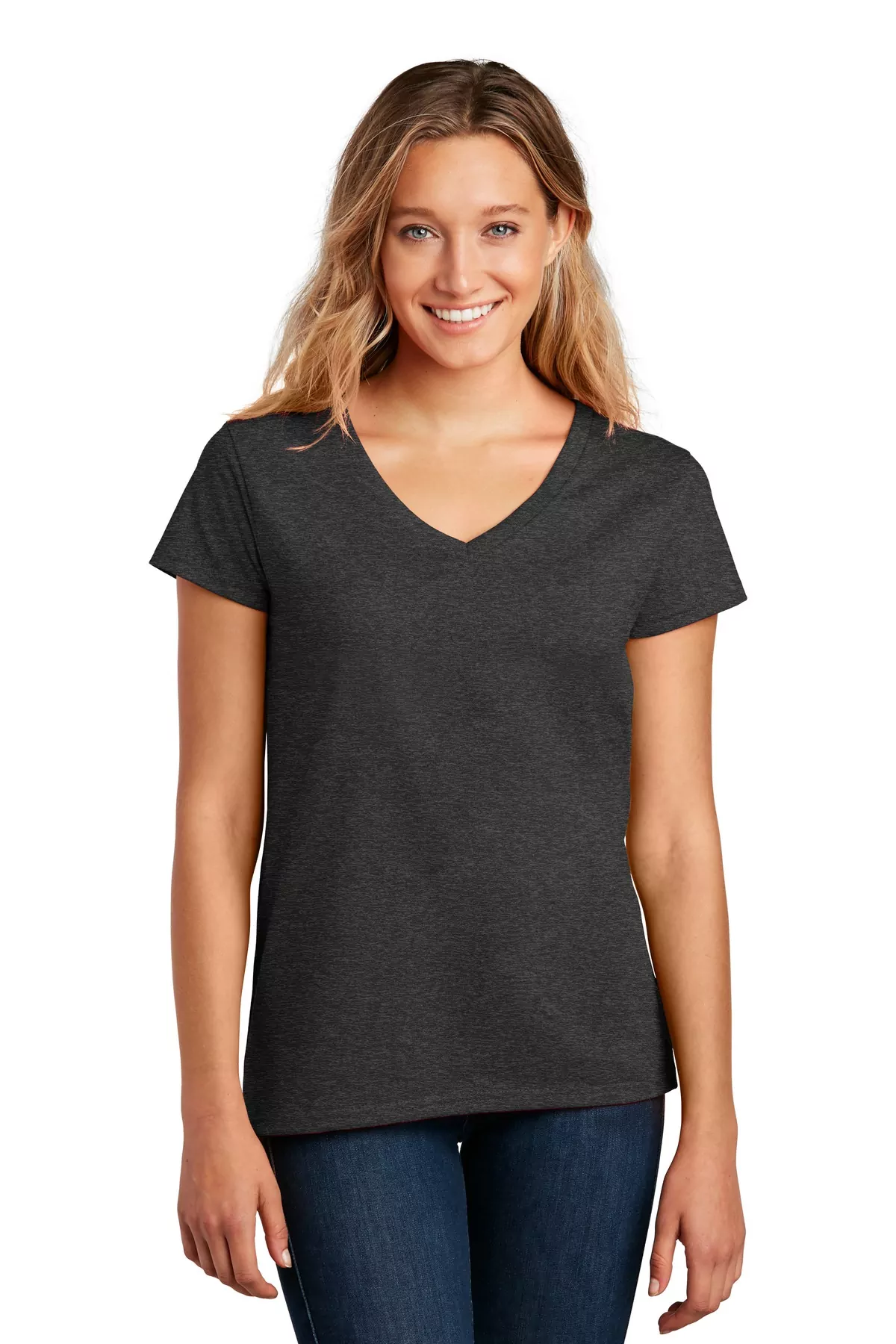 District ® Women's Re-Tee V-Neck DT8001 - Image 5