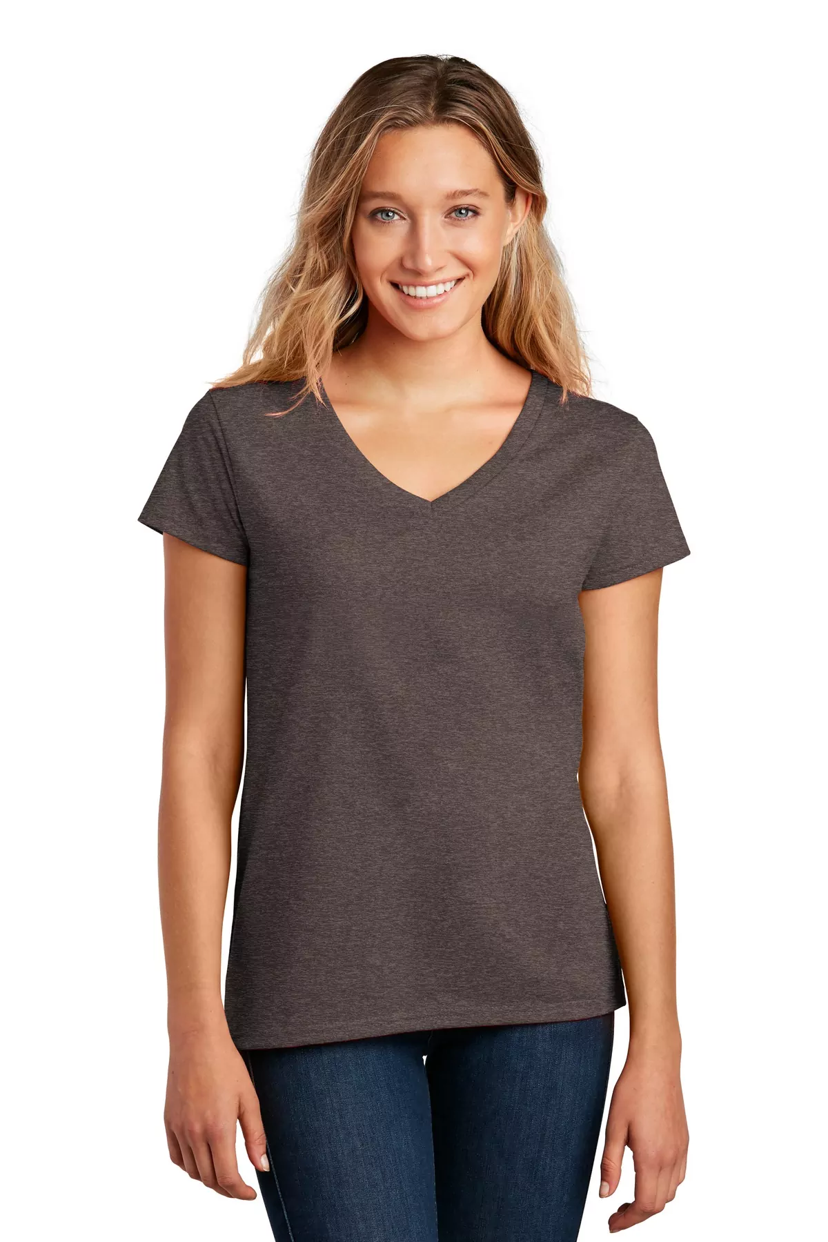 District ® Women's Re-Tee V-Neck DT8001 - Image 3