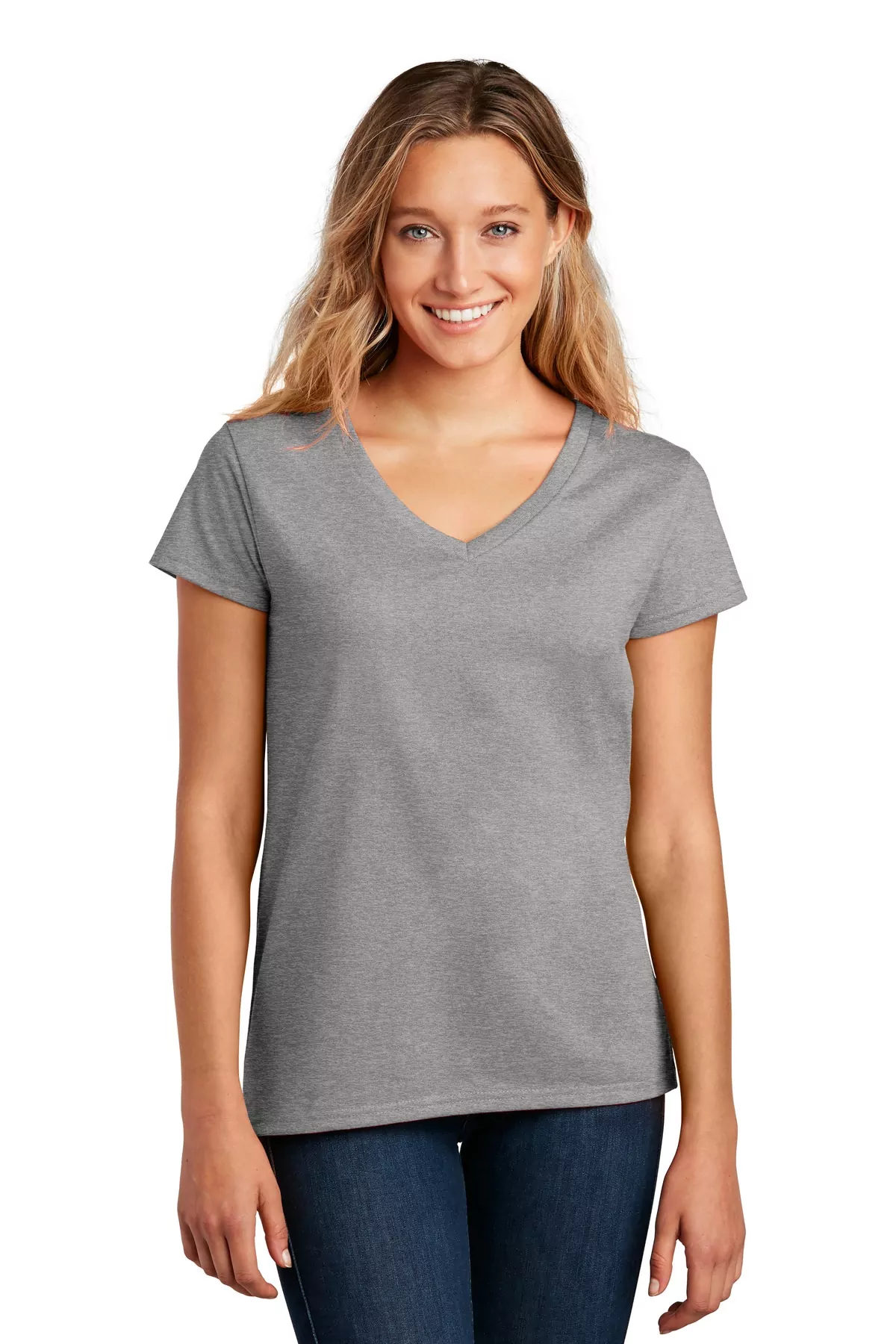 District ® Women's Re-Tee V-Neck DT8001 - Image 4
