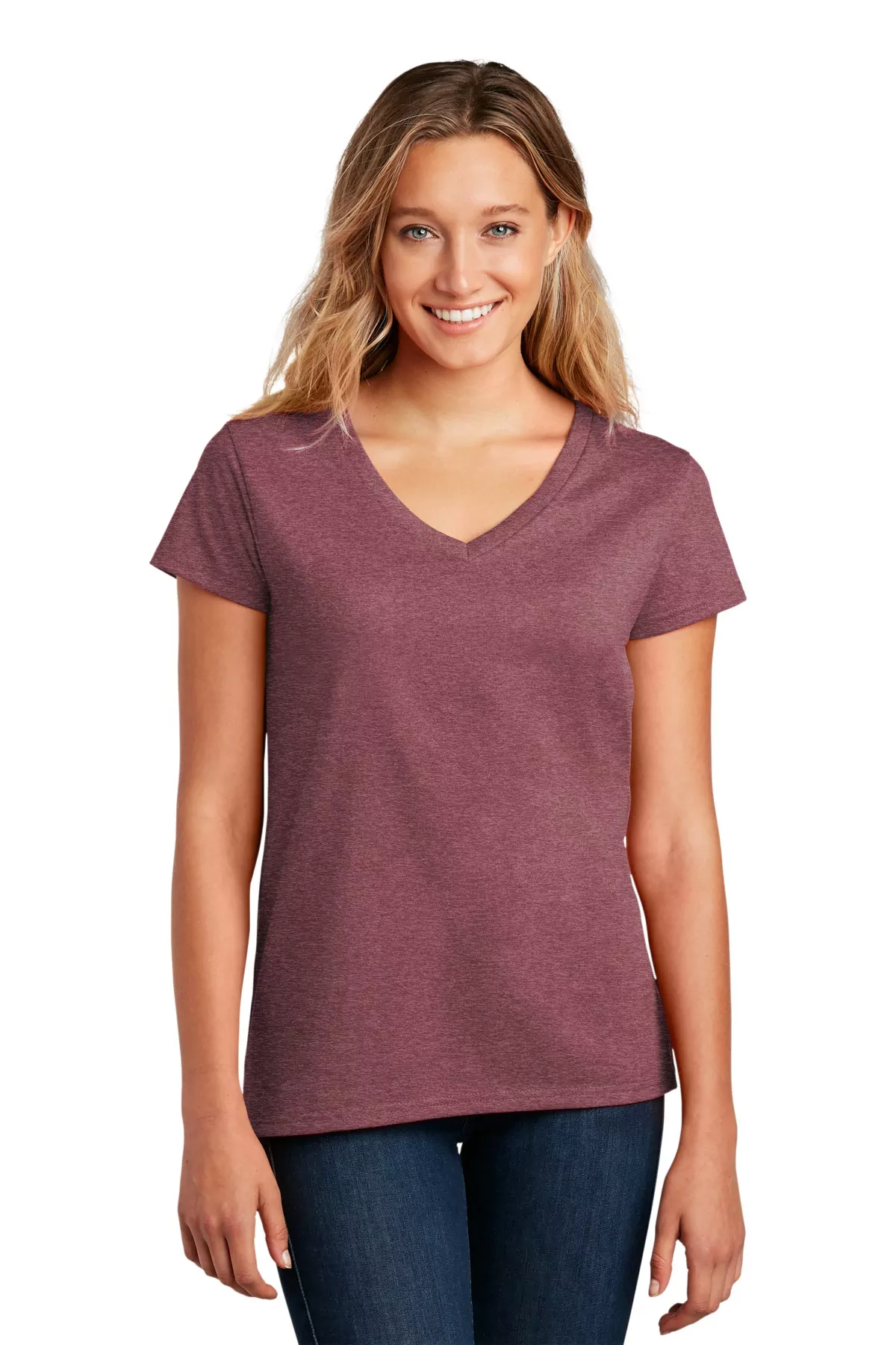 District ® Women's Re-Tee V-Neck DT8001 - Image 2