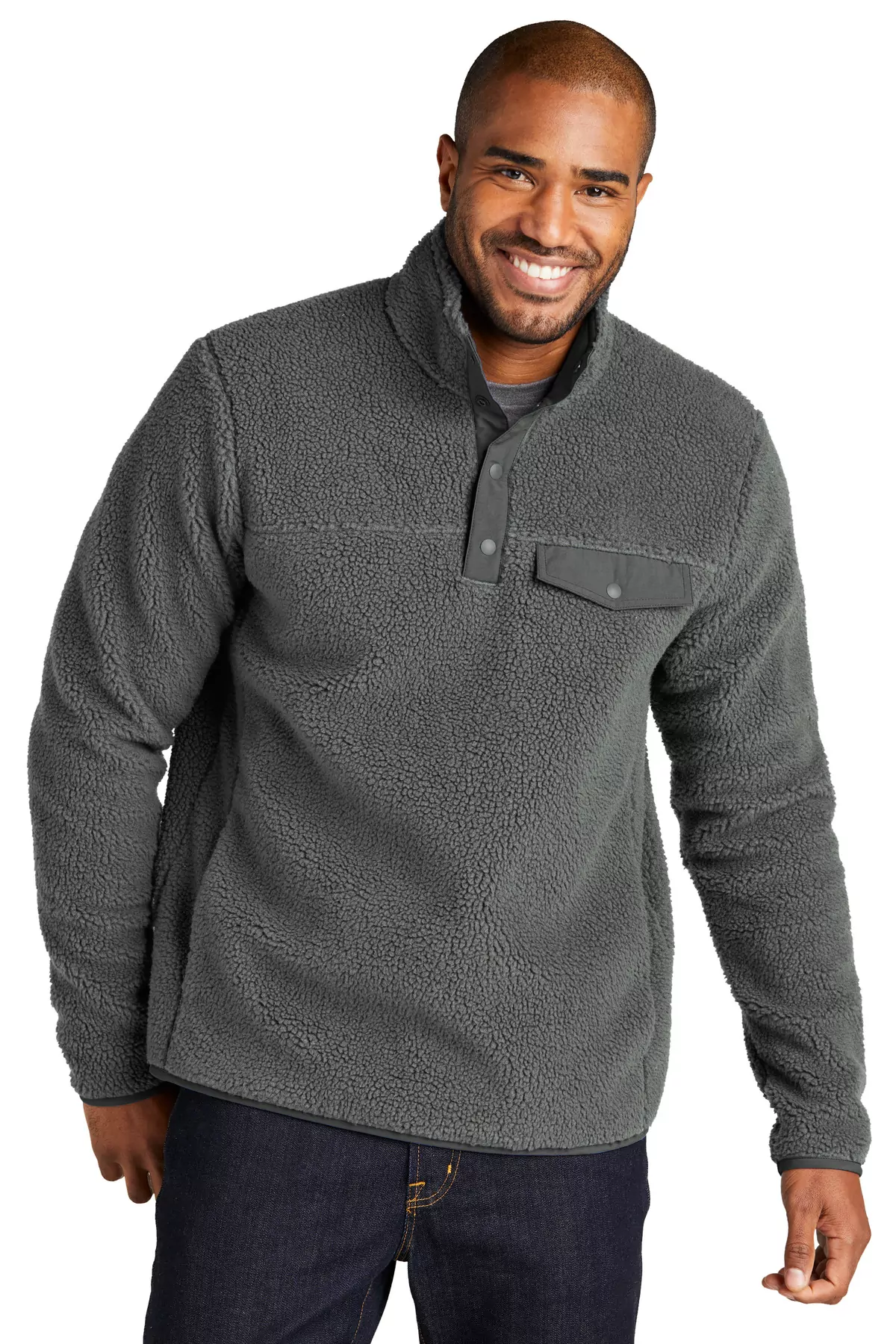 Port Authority ® Camp Fleece Snap Pullover F140 - Image 2