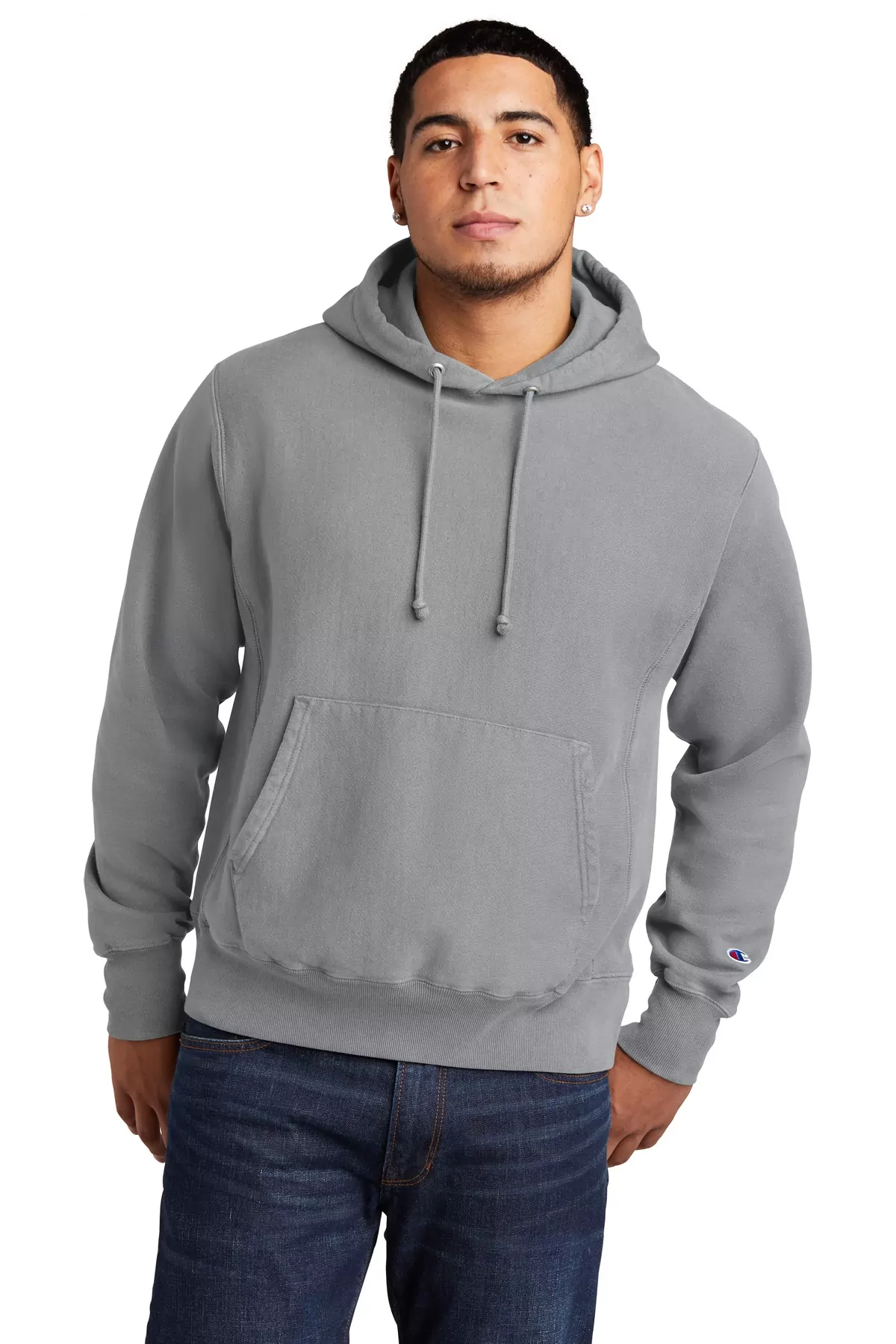 Champion ® Reverse Weave ® Garment-Dyed Hooded Sweatshirt. GDS101 - Image 4