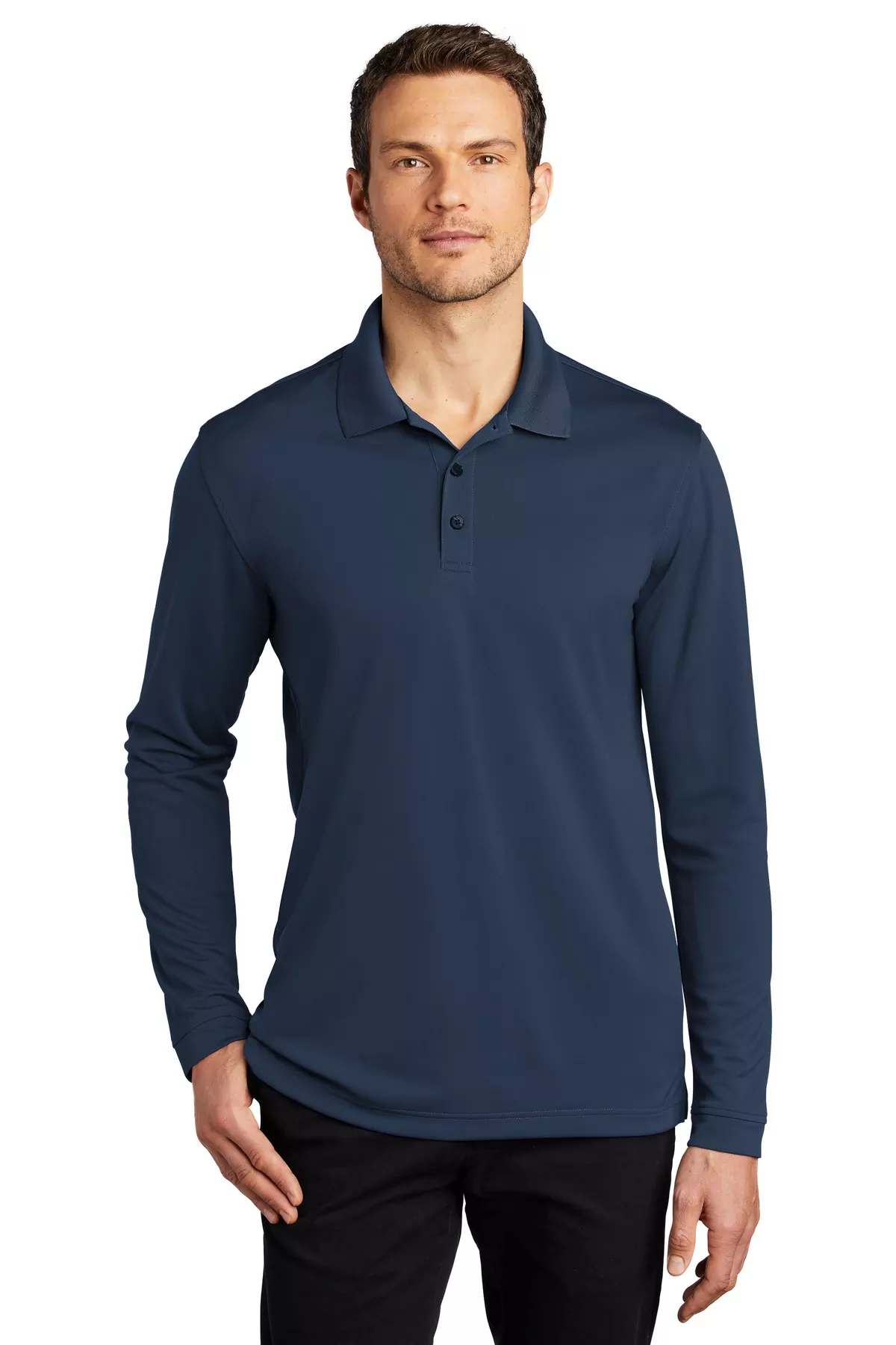 Port Authority ® Dry Zone ® UV Micro-Mesh Long Sleeve Polo K110LS - Image 2