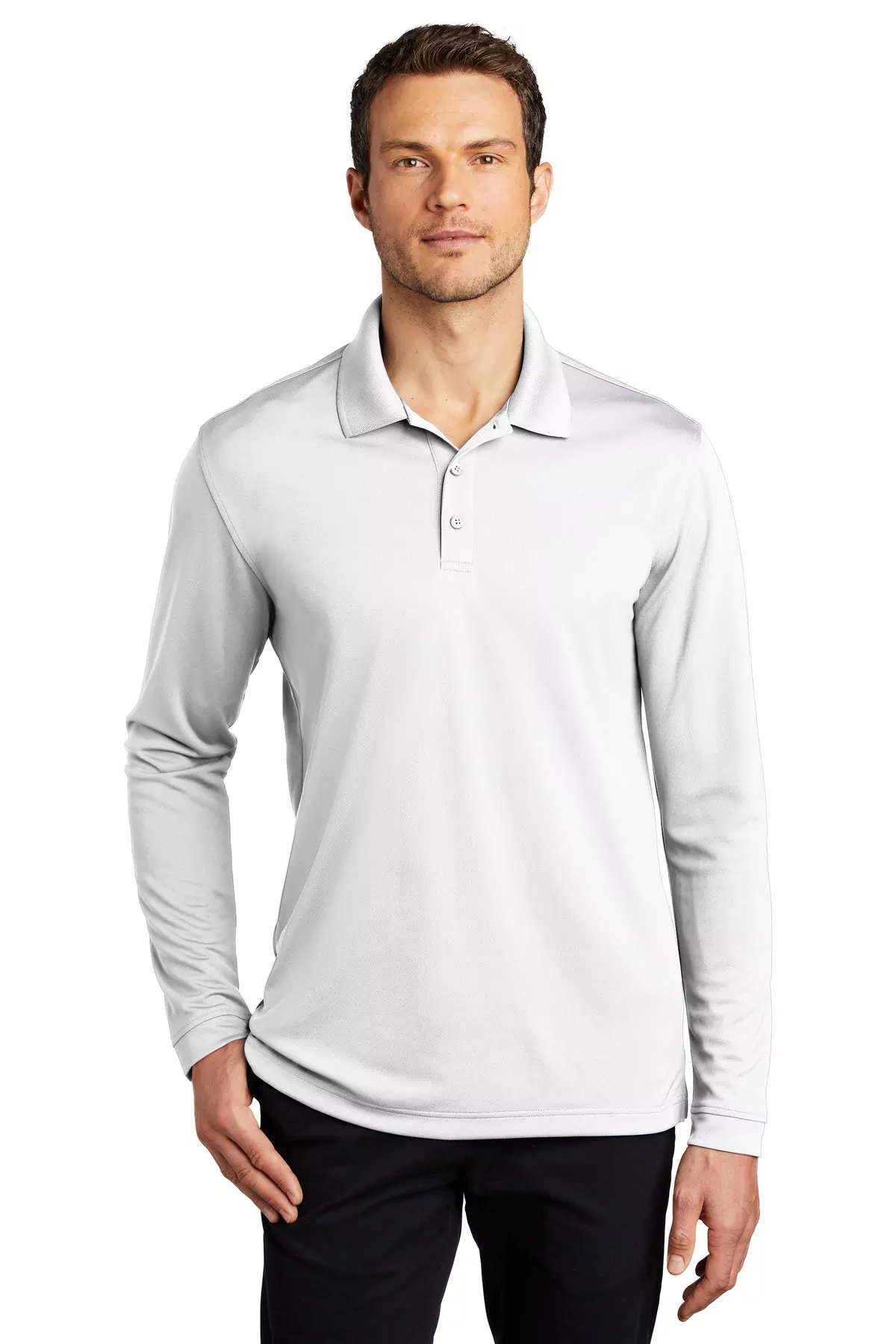 Port Authority ® Dry Zone ® UV Micro-Mesh Long Sleeve Polo K110LS - Image 3